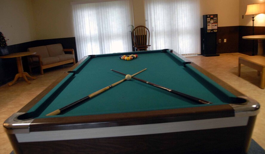 OSAN AIR BASE, Republic of Korea – Dorm 1436’s recreation room after renovation. (U.S. Air Force photo/Staff Sgt. Candy Knight)