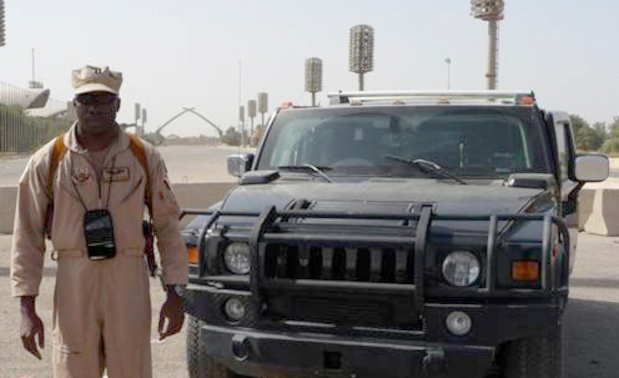MULTI-NATIONAL FORCES, Iraq -- Capt. Oluyomi Faminu, the aid-de-camp to the Director of Energy Operations under MNF-I CJ-3 Energy Fusion Cell, is this week's warrior. Captain Faminu is a member of the 28th Test and Evaluation Squadron. His deployed duties include responsibility for the director's schedule, personal protection and security and travel arrangements. The Energy Fusion Cell's primary function is to assist the Government of Iraq in maximizing its energy resources. (Courtesy photo)