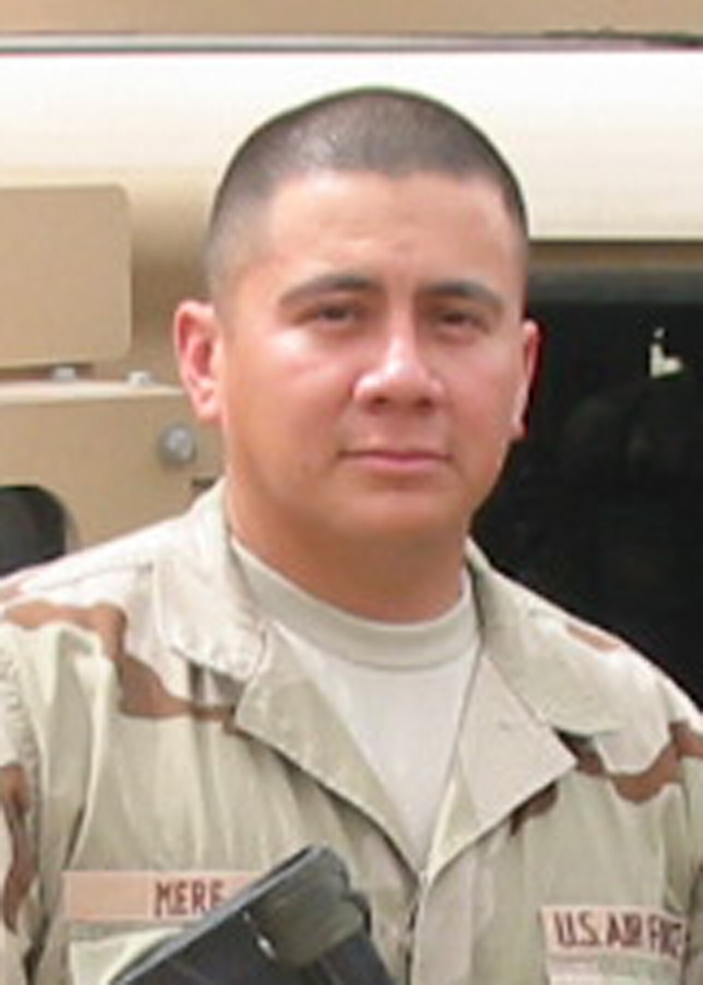 TEAM BUCKLEY WARRIOR OF THE WEEK -- Tech. Sgt. John Mere, the Non-Commissioned Officer in Charge of the Personnel Readiness Function, is Team Buckley's Warrior of the Week for Dec. 5 - 11. Sergeant Mere hails from Los Angeles and has served in the Air Force for 14 years. (Courtesy Photo)
