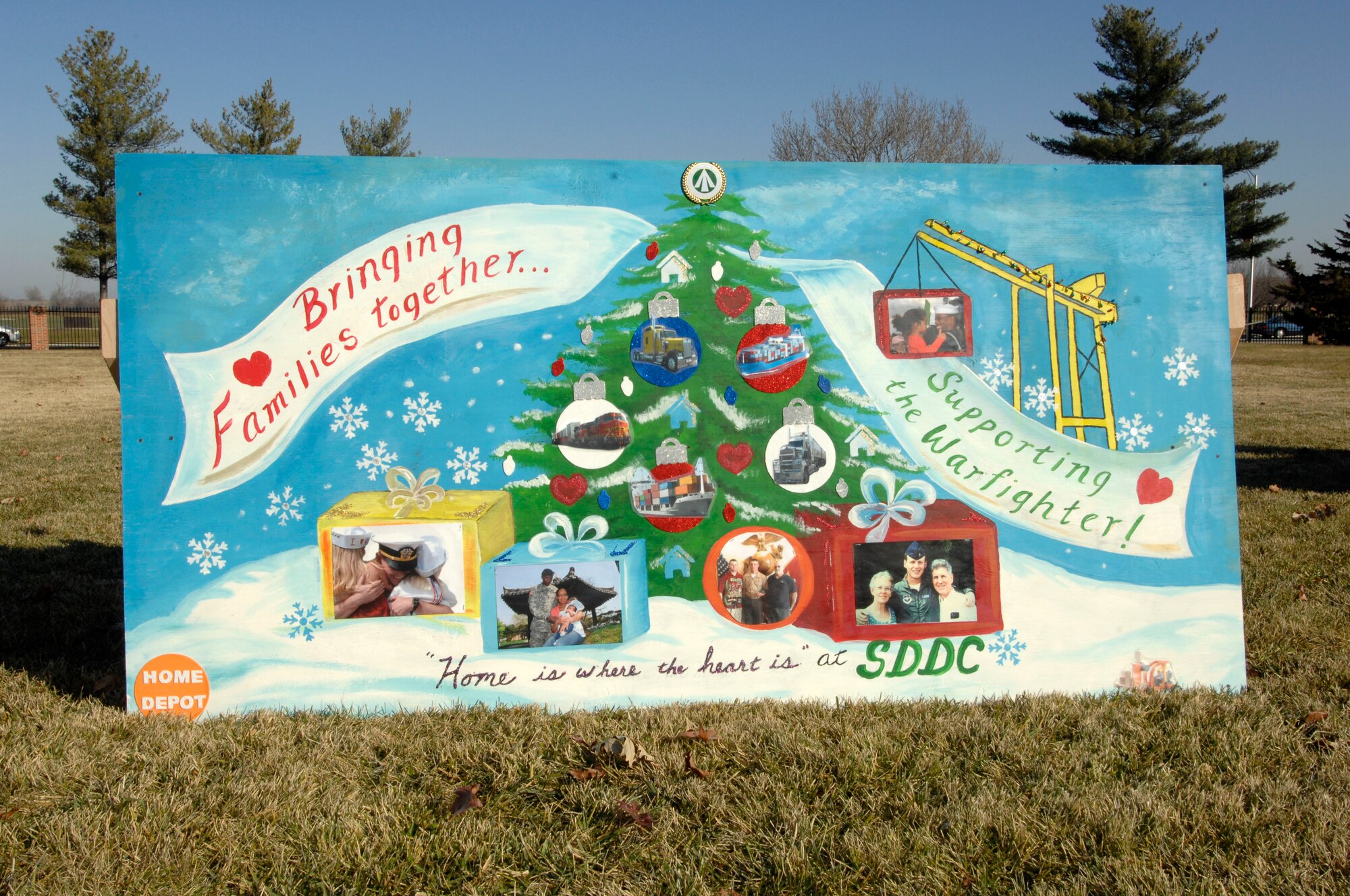 Lifesize greeting cards were created by various units throughout Scott. The first, second and third place winners will recieve 375th Services Bucks toward their Holiday parties. Cards are displayed at the Scott Club. Votes for cards can be made at www.375thservices.com.

(U.S. Air Force photo/Tech. Sgt. Michelle Larche)