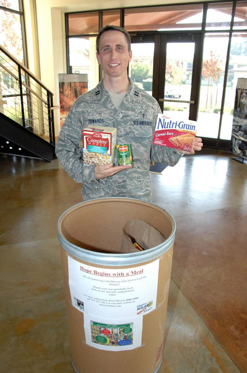 349th Wing food drive - needs help to make annual goal! > 349th Air  Mobility Wing > Article Display