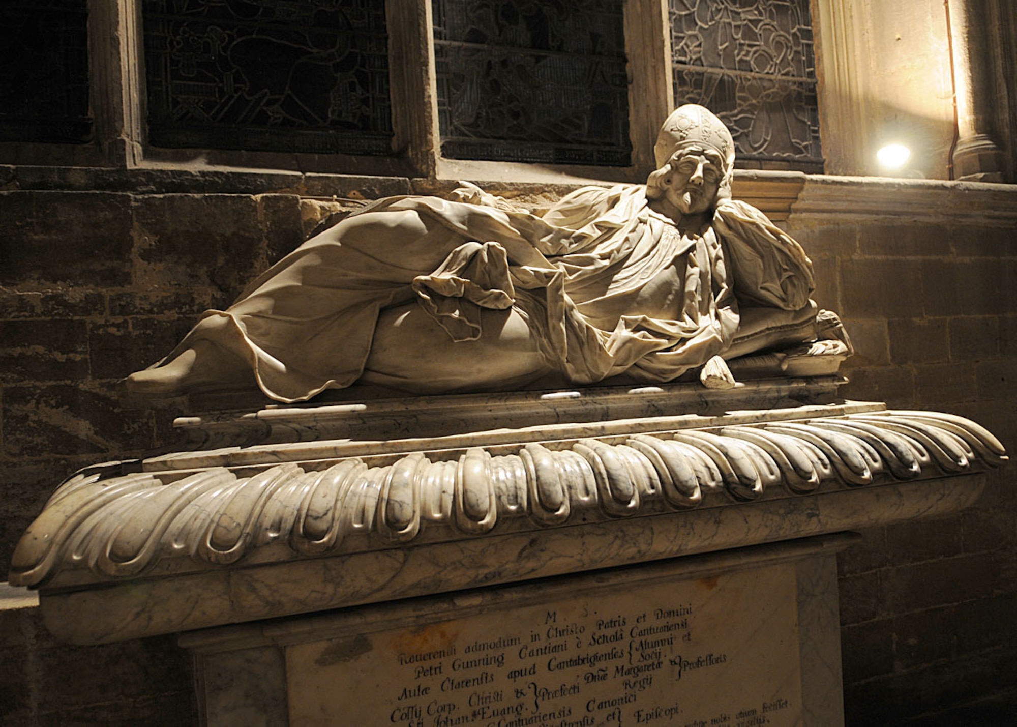 This is one of the many statues inside Ely Cathedral visitors viewed before and after the Thanksgiving service Nov. 26, 2008, in Ely, England. Guided tours around the Cathedral are available, contact the cathedral help desk for further information at 01353 660344. (U.S. Air Force photo by Staff Sgt. Jerry Fleshman)