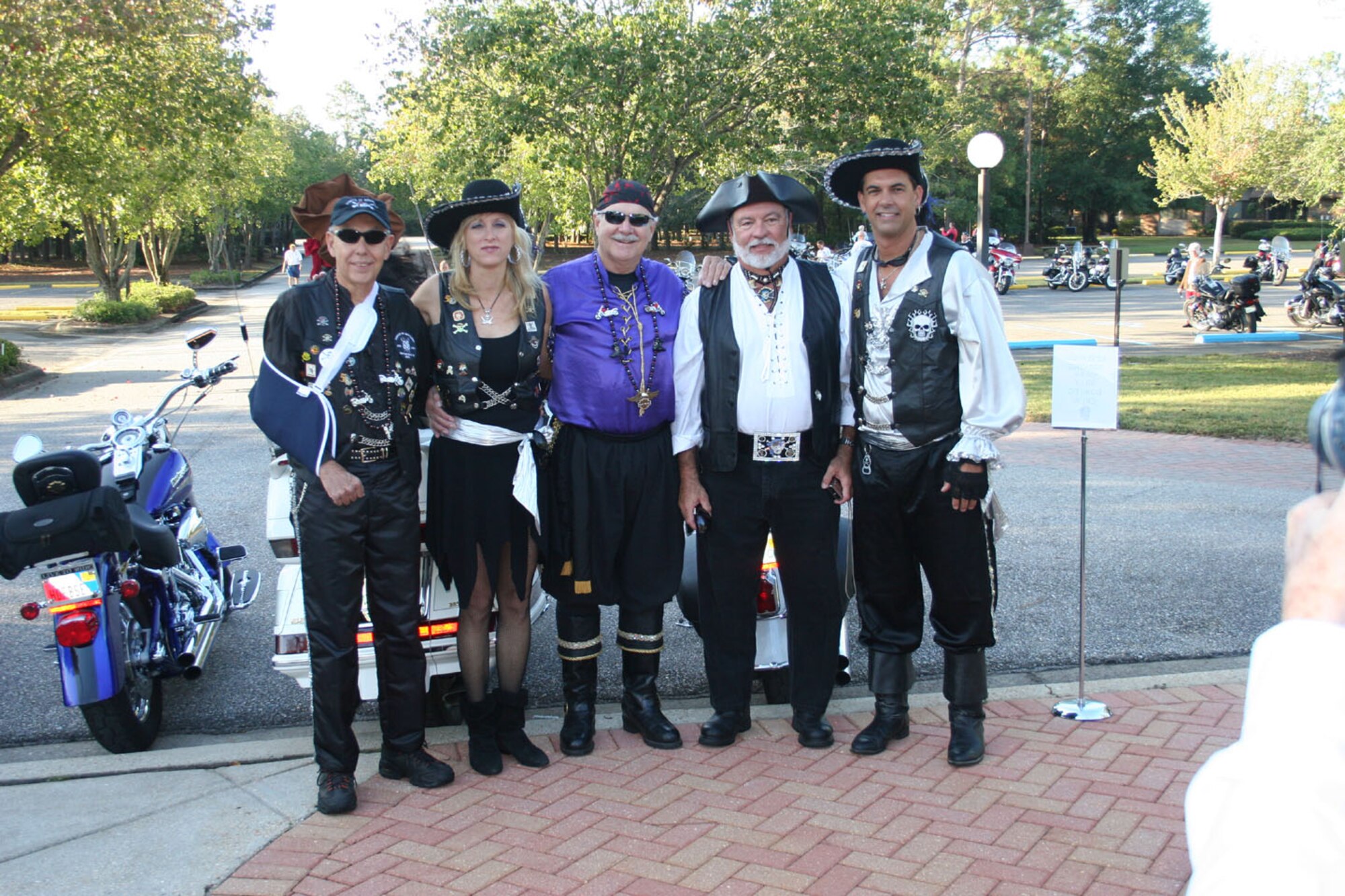 SEYMOUR JOHNSON AIR FORCE BASE, N.C. -- Master Sgt. BJ Somerville (far right), a boom operator with the 916th Air Refueling Wing, participated in the annual Ride for the Widows in Shalamar, Fla. earlier this fall. The annual ride supports the Air Force Enlisted Village and Hawthorne House for military widows. The ride raised more than 11,000. Master Sgt. Bob Ewest, first sergeant for the 916th Logistics Readiness Squadron, also took part in the community event.