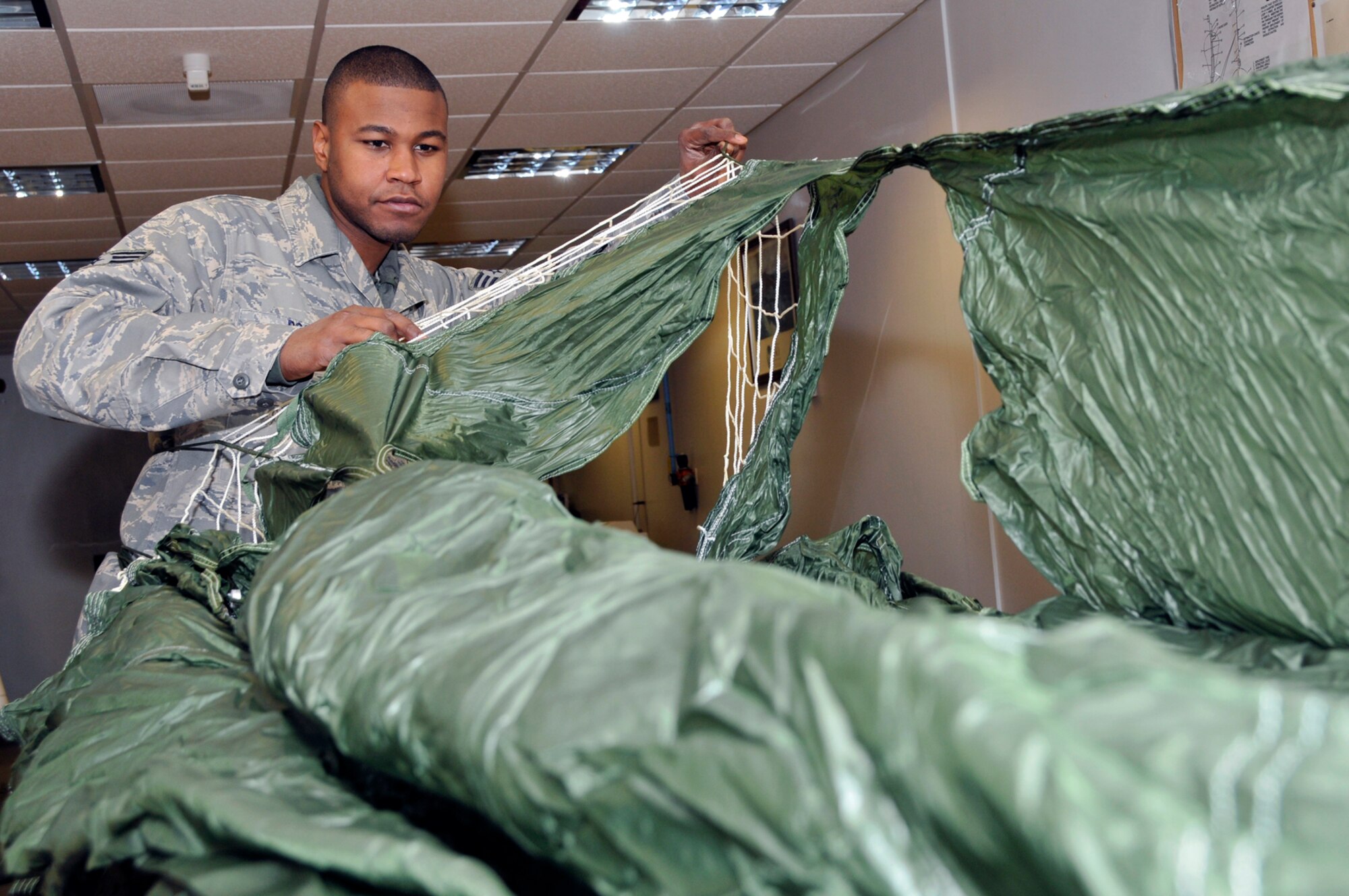 Senior Airman Morris Ross, 48th Operations Support Squadron aircrew flight equipment journeyman, was nominated for the Liberty spotlight by his chain of command because he practices the Air Force core value of "Excellence in All We Do."
