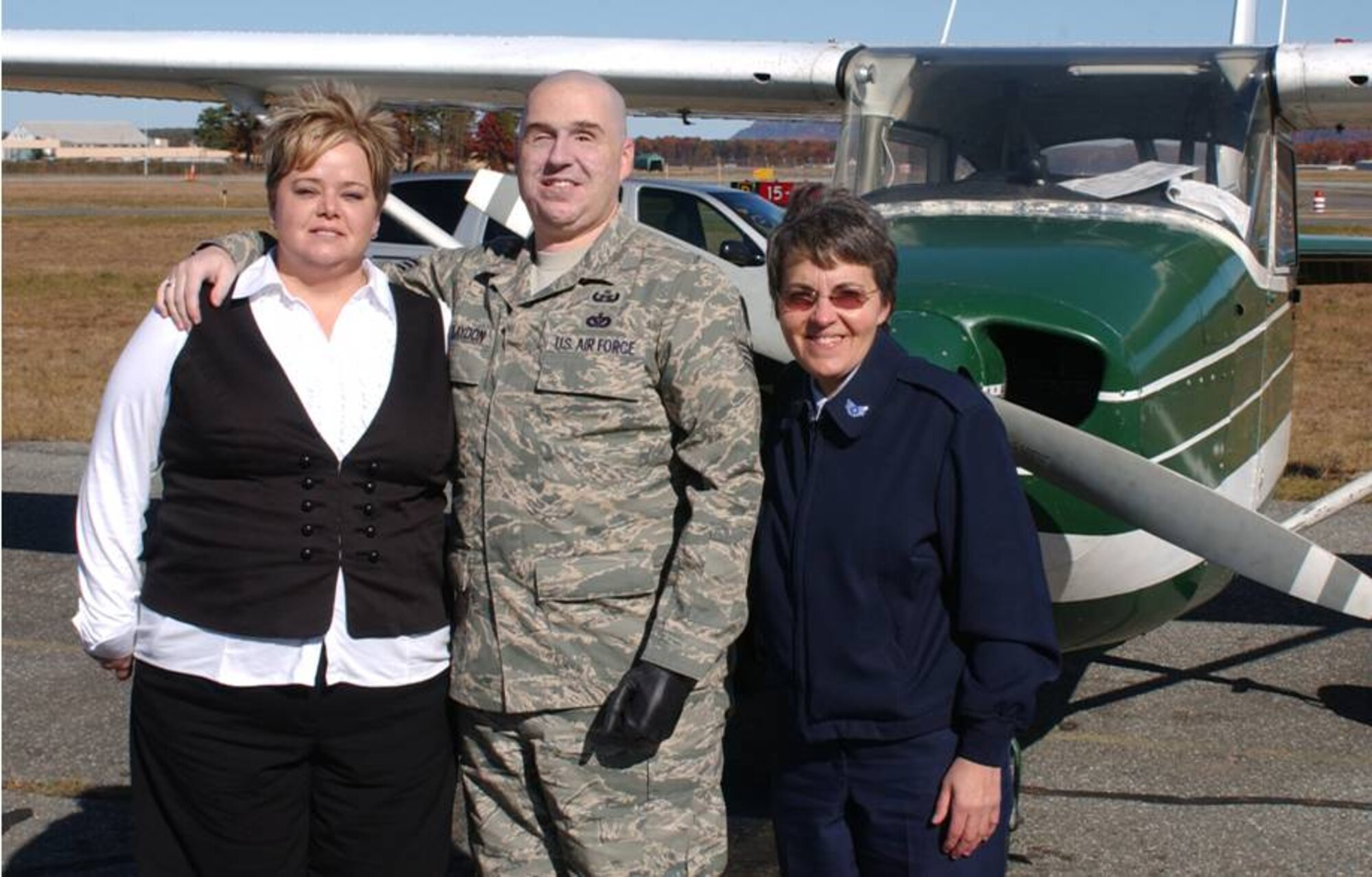 Mrs Annette and Staff Sgt. Matt Slaydon  and Staff Sgt. Frieri