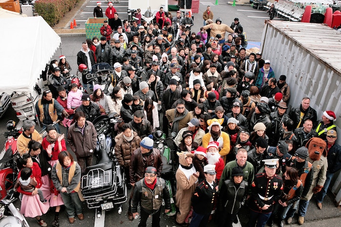 More than 170 motorcycle enthusiasts supported the annual Toys for Tots event here Dec. 9, 2008. This year’s Toys for Tots Motorcycle Rally is scheduled 12 – 6 p.m. Dec. 5 in the Strike Zone parking lot.