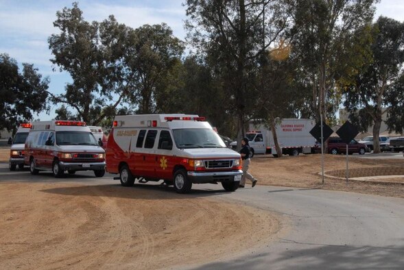 March hosts Mobile Field Hospital training.  (U.S. Air Force photo by Staff Sgt. Diane Ducat)