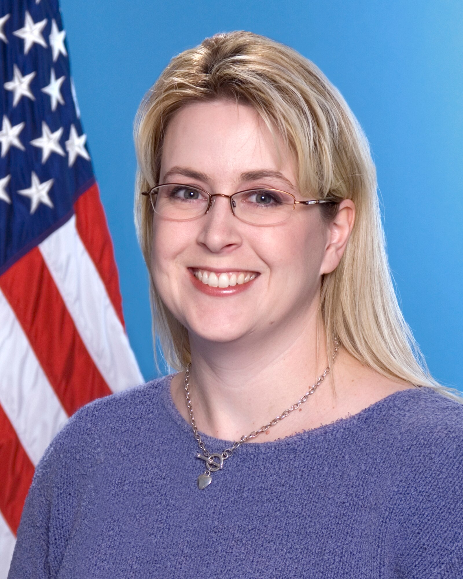 Lisa Camplin, 95th Security Forces Squadron secretary, is the Secretarial and Clerical Civilian of the 3rd Quarter. (Air Force photo by Edward Cannon)
