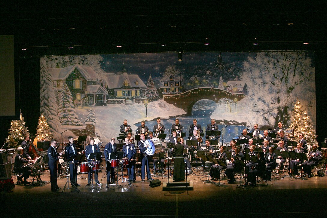The Band of the West performs "Celtic Carol" at the 2008 Holiday in Blue.