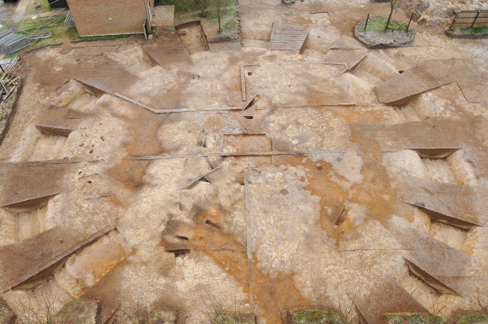 The Suffolk County Council Archaeological Service excavated the remains of five bodies buried between the Bronze and Iron ages Dec. 12 at RAF Lakenheath, England. (U.S. Air Force photo by Airman 1st Class Perry Aston)