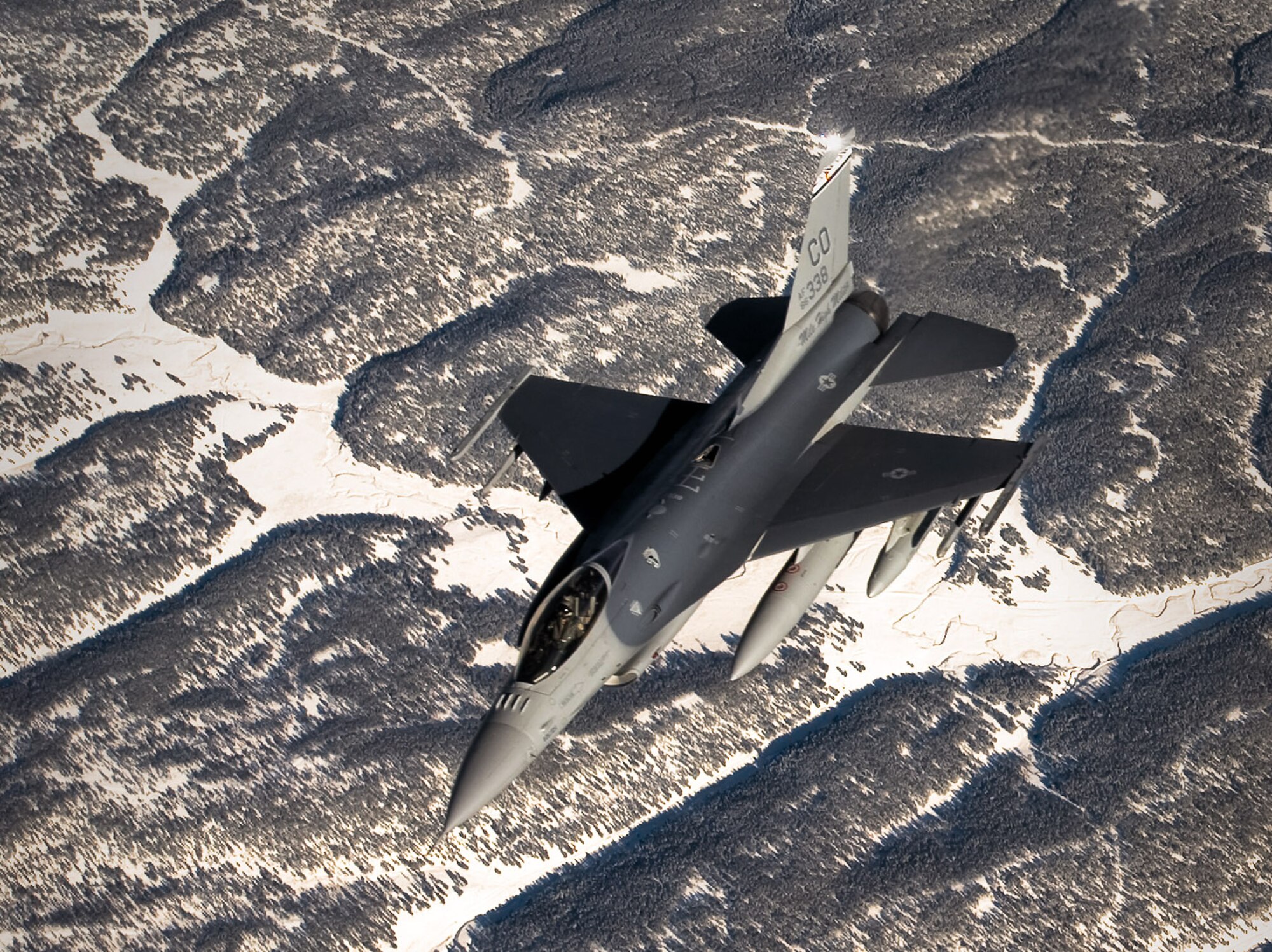 An F-16 Fighting Falcon, like this one, performs close-air support and precision-guided munitions delivery for coalition forces patrolling in support of Operation Iraqi Freedom. (U.S. Air Force photo/Master Sgt. John Nimmo Sr.) 