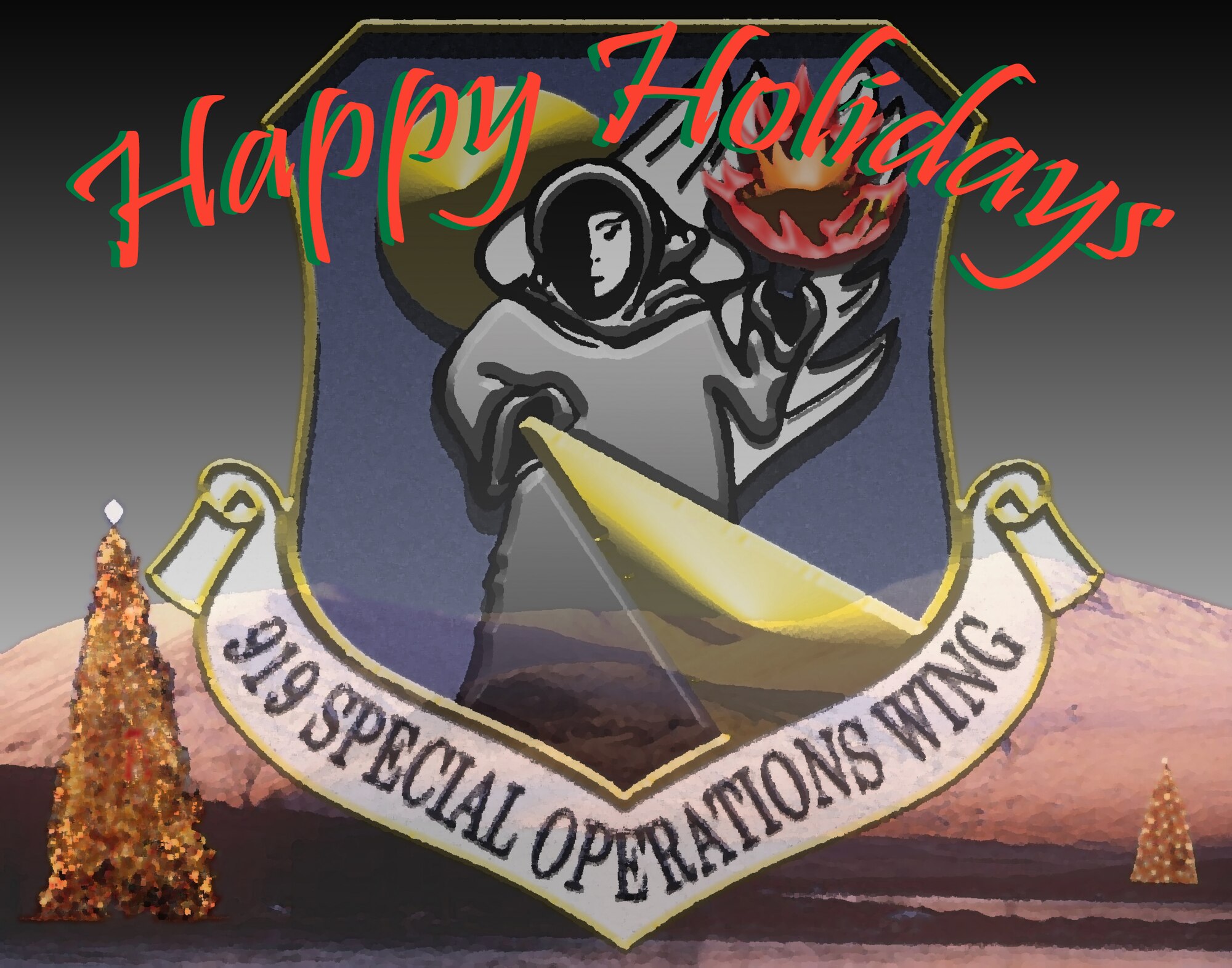 The 919th Special Operations Wing safety office extends its best wishes this holiday season to the 919th SOW family. This season can be the most joyous for you and your family, but can easily be the most stressful time of year. Take a few minutes to A.C.T. - Assess each decision you and your family make - Consider all options to limit the risk - Take the appropriate action. Happy holidays. 