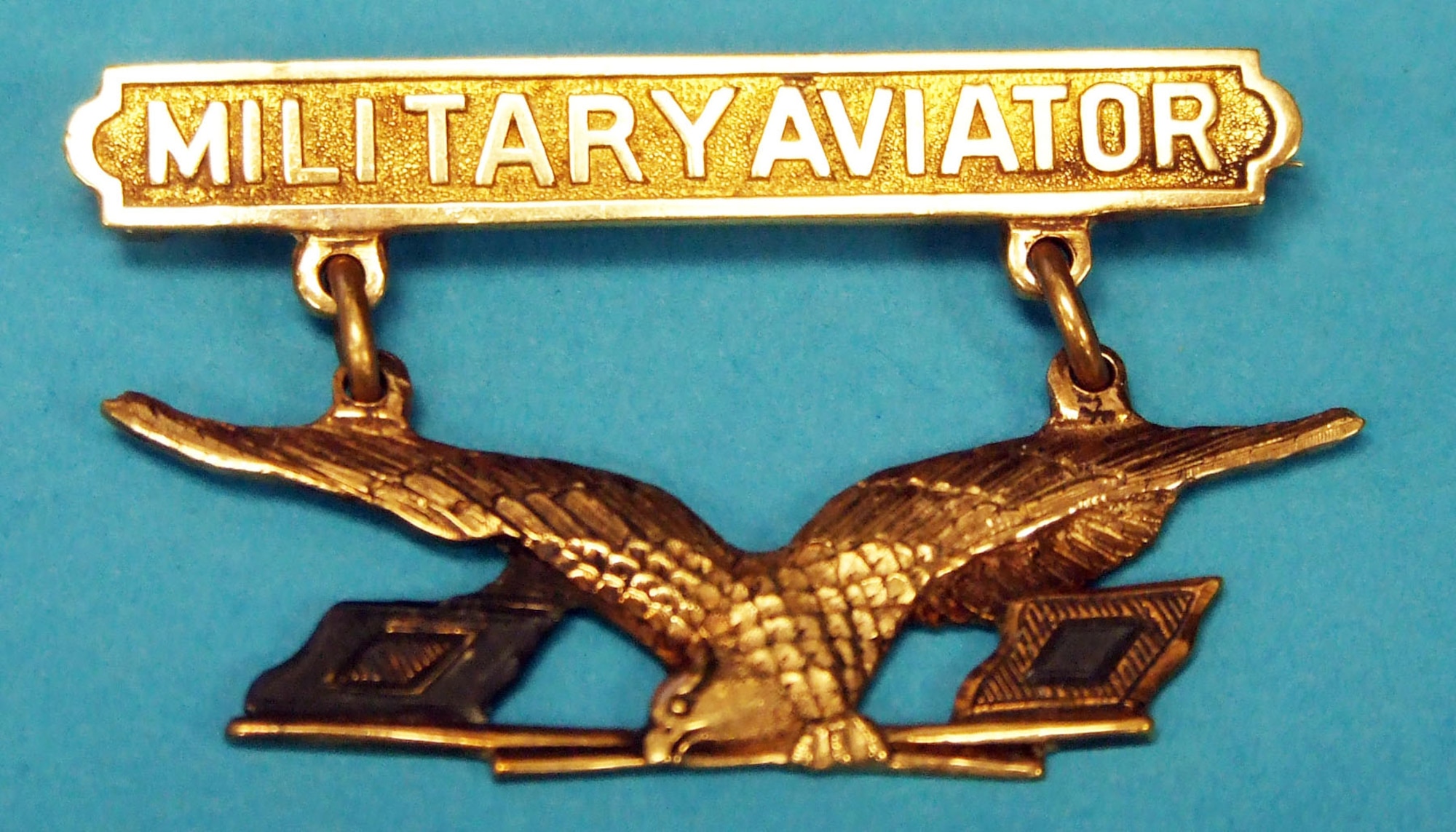 Lt. Hollis LeRoy Muller's military aviator badge. (U.S. Air Force photo)