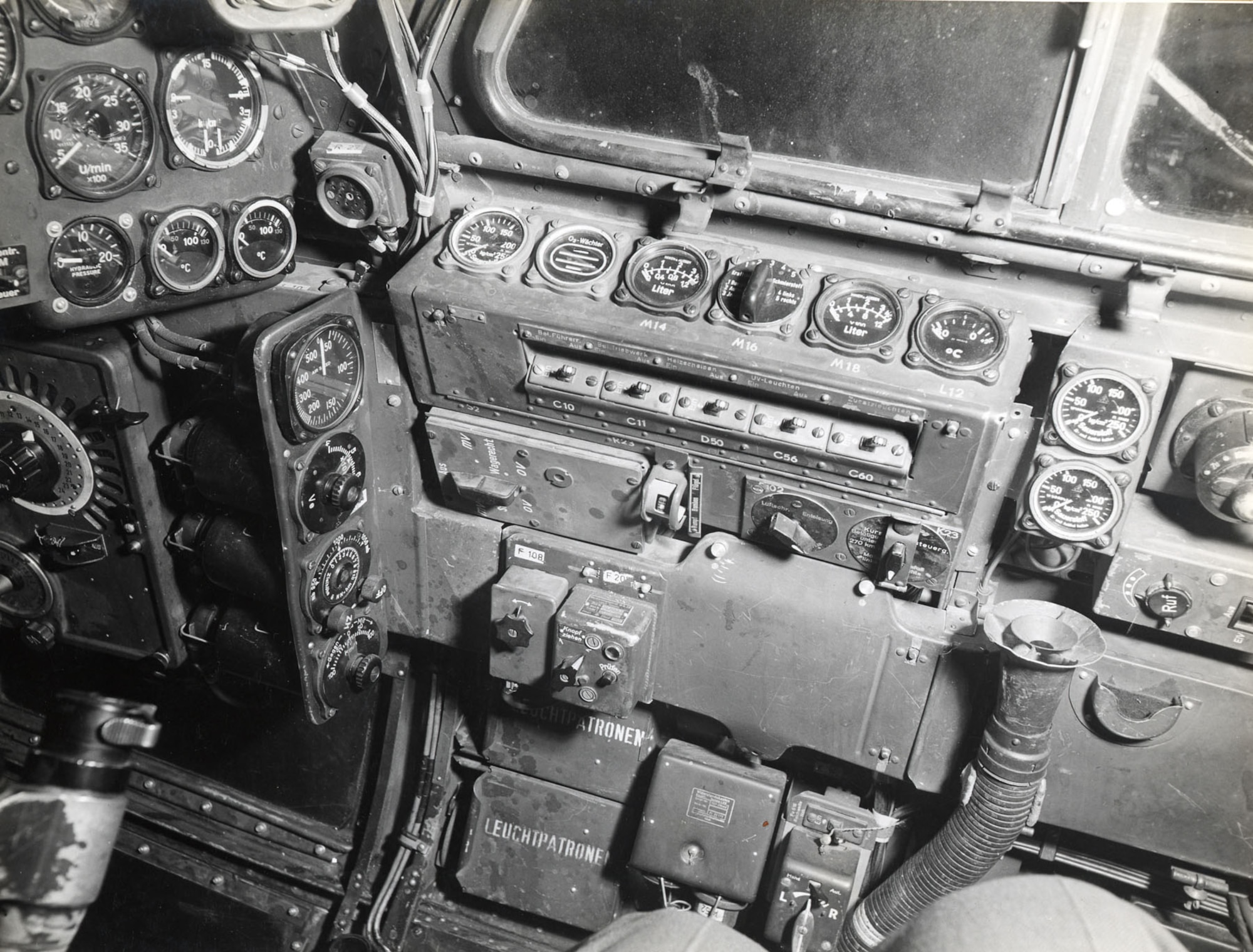 Junkers Ju 88D cockpit (U.S. Air Force photo)
