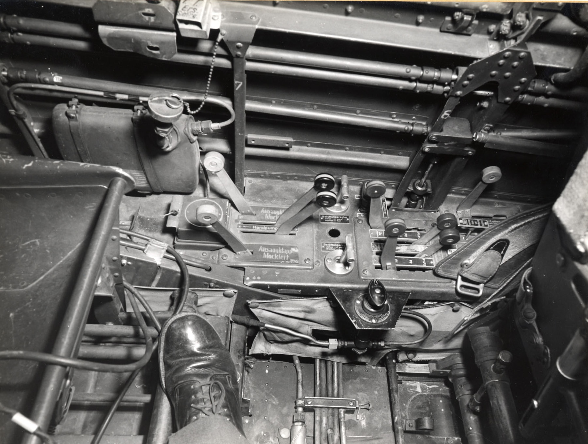 Junkers Ju 88D cockpit (U.S. Air Force photo)