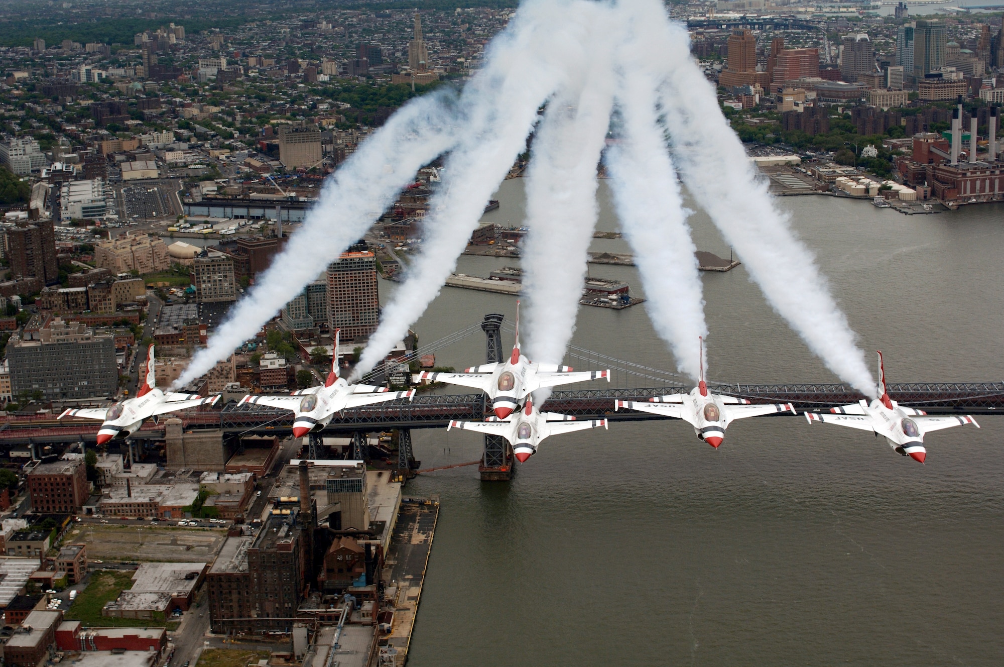 Officials from the Air Force Air Demonstration Squadron, the Thunderbirds, release the 2009 air show schedule. (U.S. Air Force photo/Tech. Sgt. Justin D. Pyle)