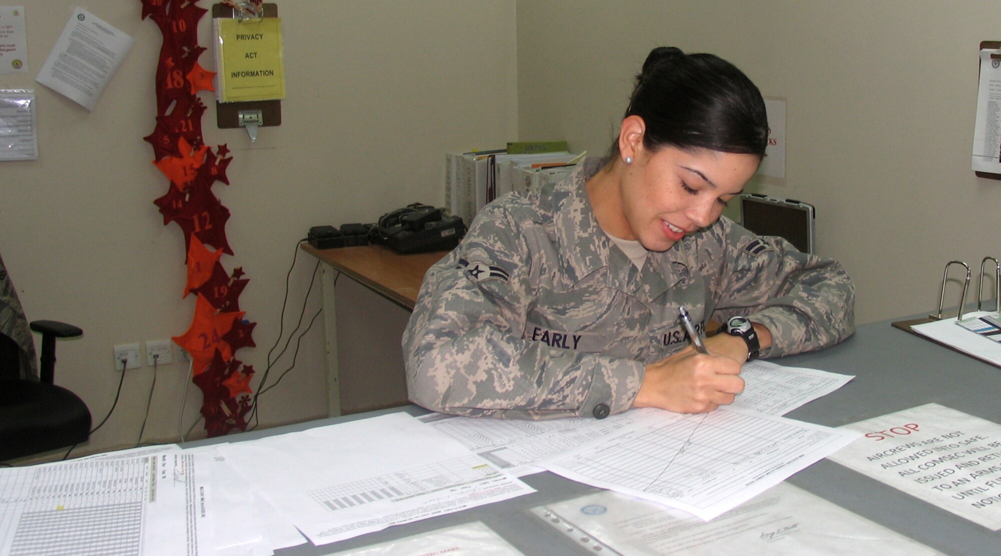 SOUTHWEST ASIA -- Airman 1st Class Jesahira Early (U.S. Air Force courtesy photo)