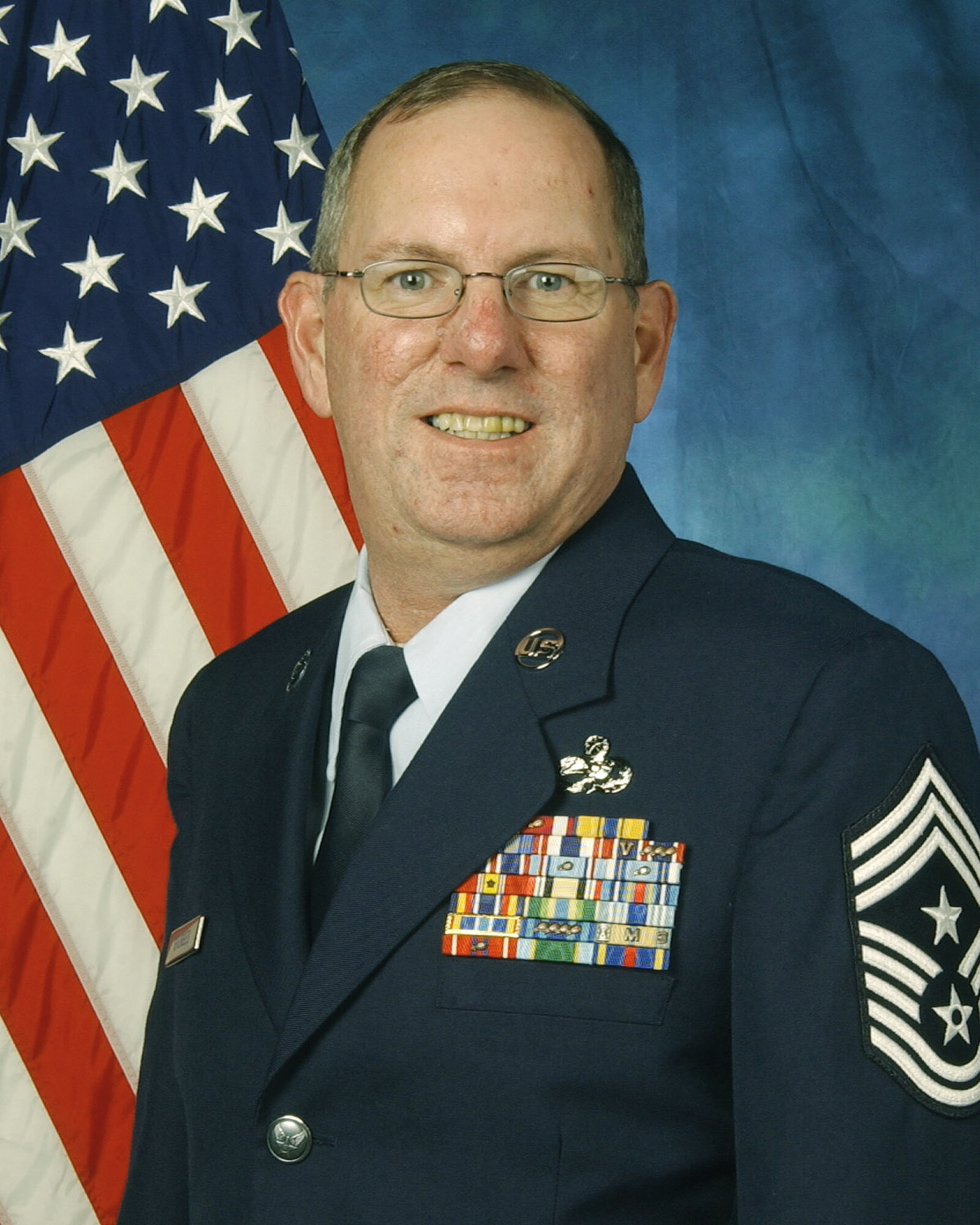 The 442nd Fighter Wing's new command chief, Chief Master Sgt. Allan Sturges.  Chief Sturges became the wing's top enlisted person Jan. 1, 2008.