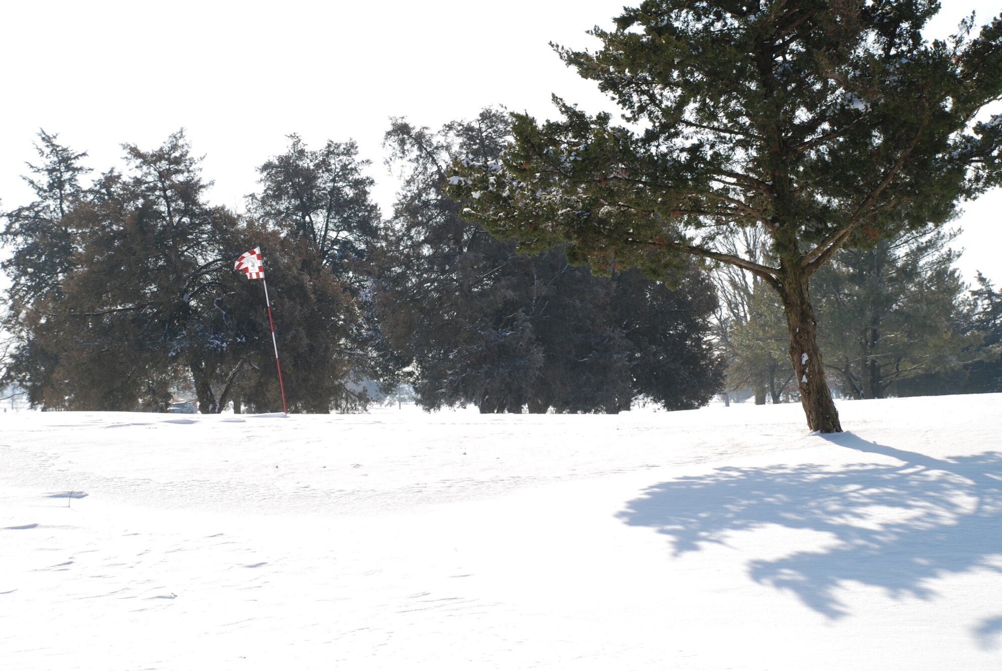 Just down the street from the 932nd Airlift Wing is the golf course.  Discounts are offered at certain times, for instance $8 Green Fees are every Monday from 8 a.m. to 4 p.m. during the month of February as patrons can enjoy playing golf on the Cardinal Creek Golf Course by paying only $8 green fees.  The first snowfall of 2008 would make it even more challenging.