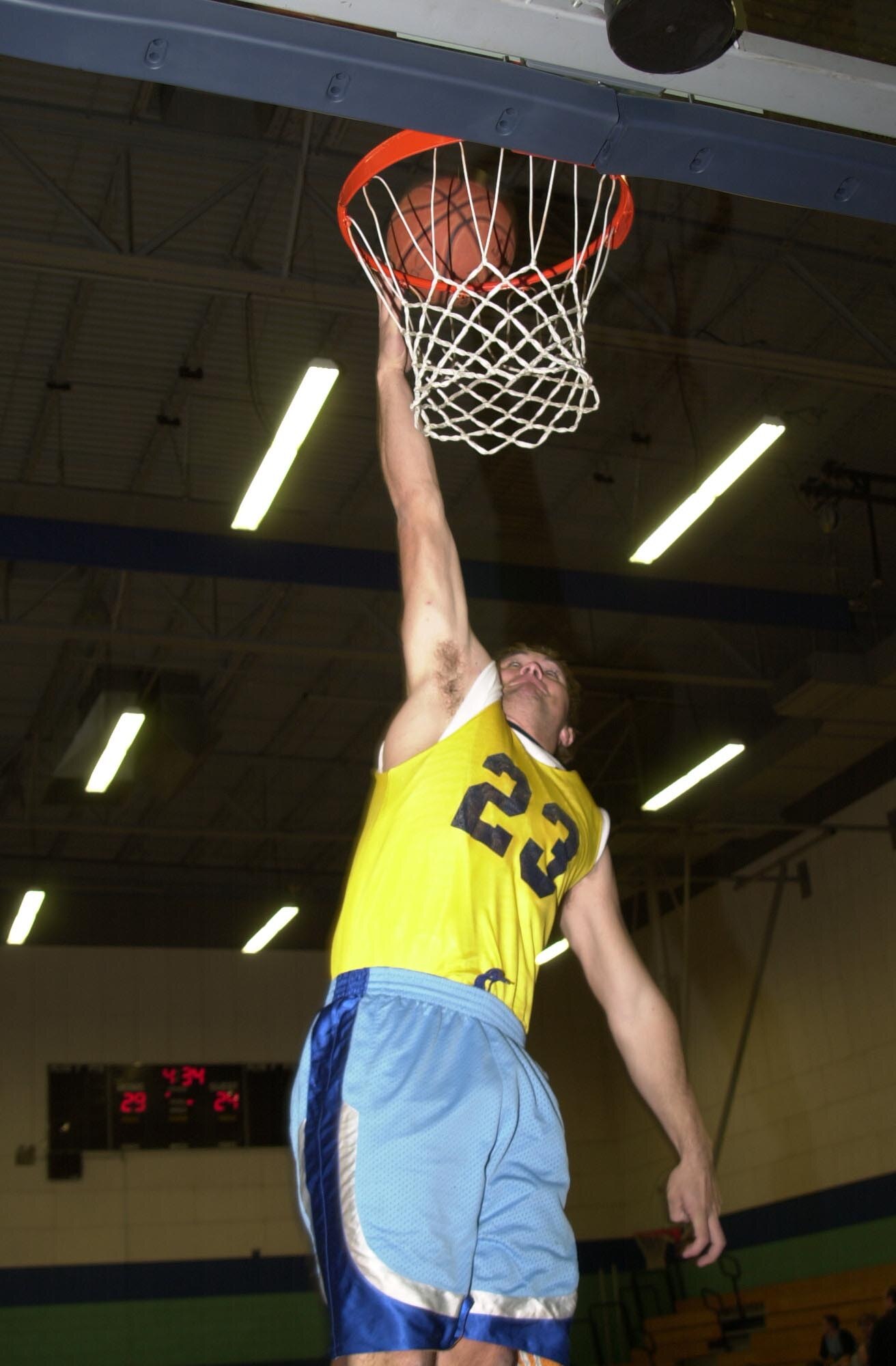 Center Kalei Snyder (U.S. Air Force photo by Senior Airman Luis Loza Gutierrez)