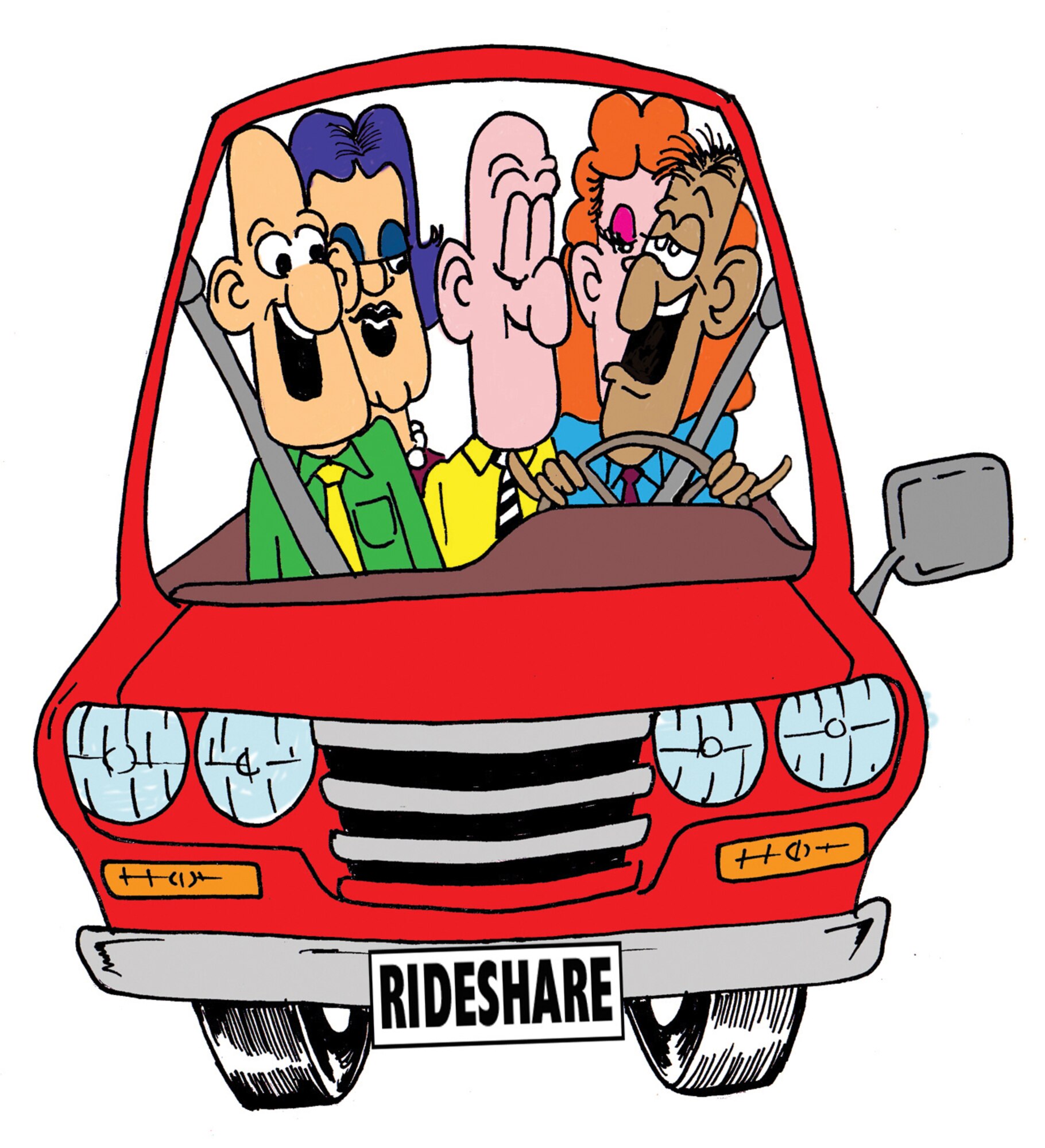 Robins' carpoolers are given incentives to participate in the Rideshare program. Graphic by Harry Paige