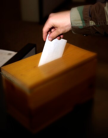 For more detailed information on specific policies for military members, reveiw DoD Directive 1344.10--Political Activities by Members of the Armed Forces on Active Duty. (U.S. Air Force photo illustration by Airman 1st Class Ryan Whitney)       