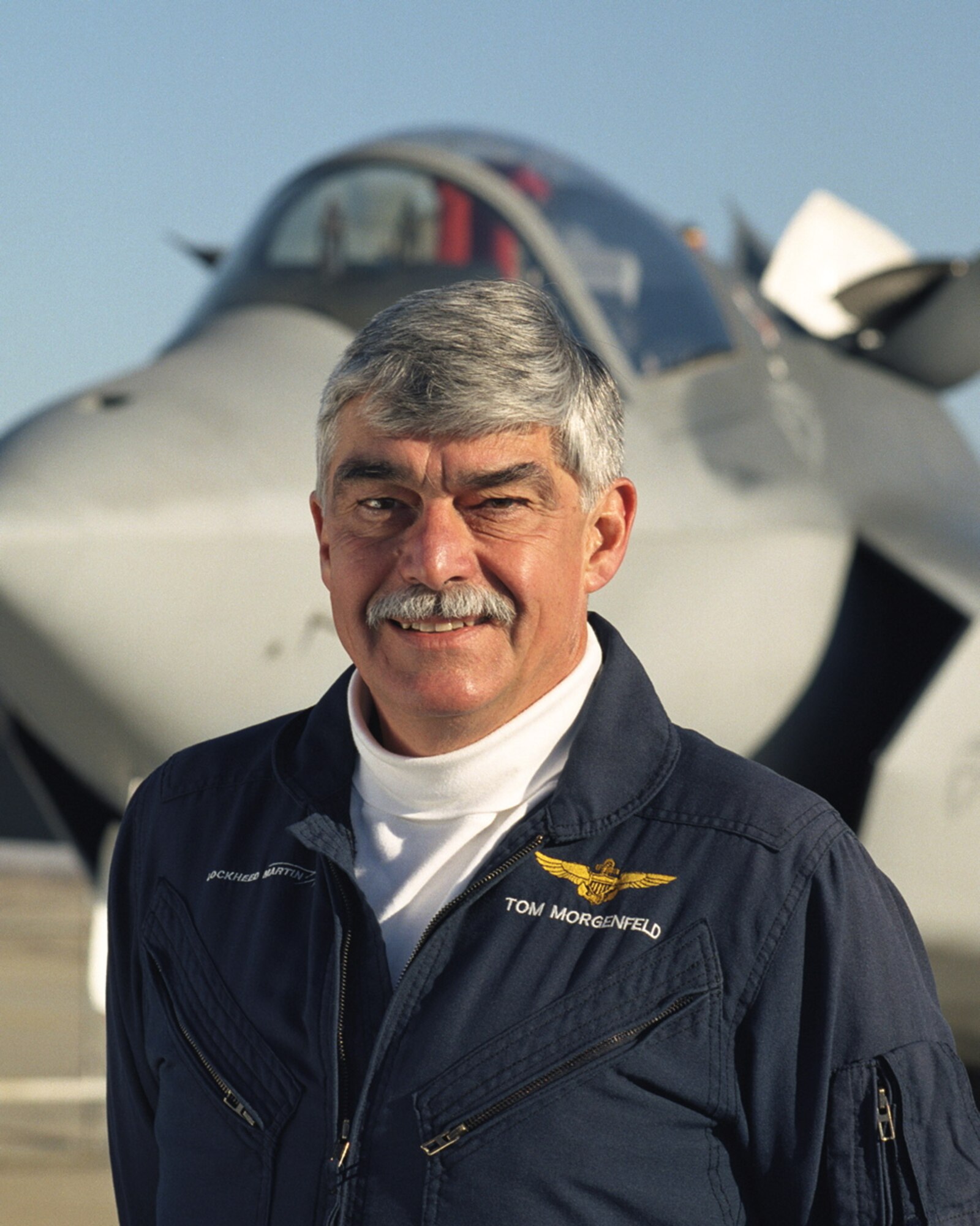 Thomas Morgenfeld, chief test pilot for the X35 Joint Strike Fighter Program.