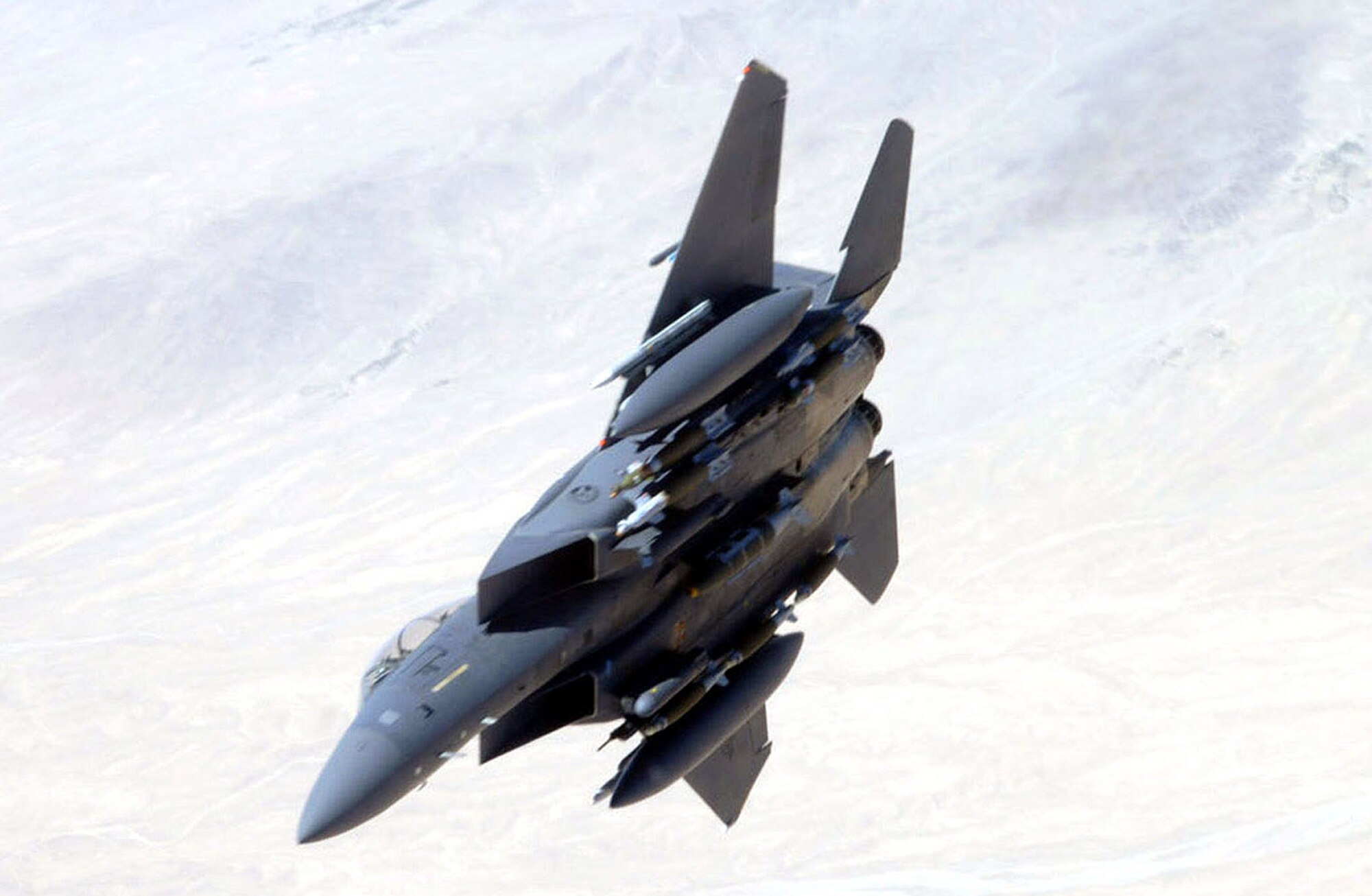 Air Force F-15E Strike Eagles continue to bring air power to areas of Afghanistan, hitting multiple enemy targets.   (U.S. Air Force photo/Airman 1st Class Matt Cook)   
