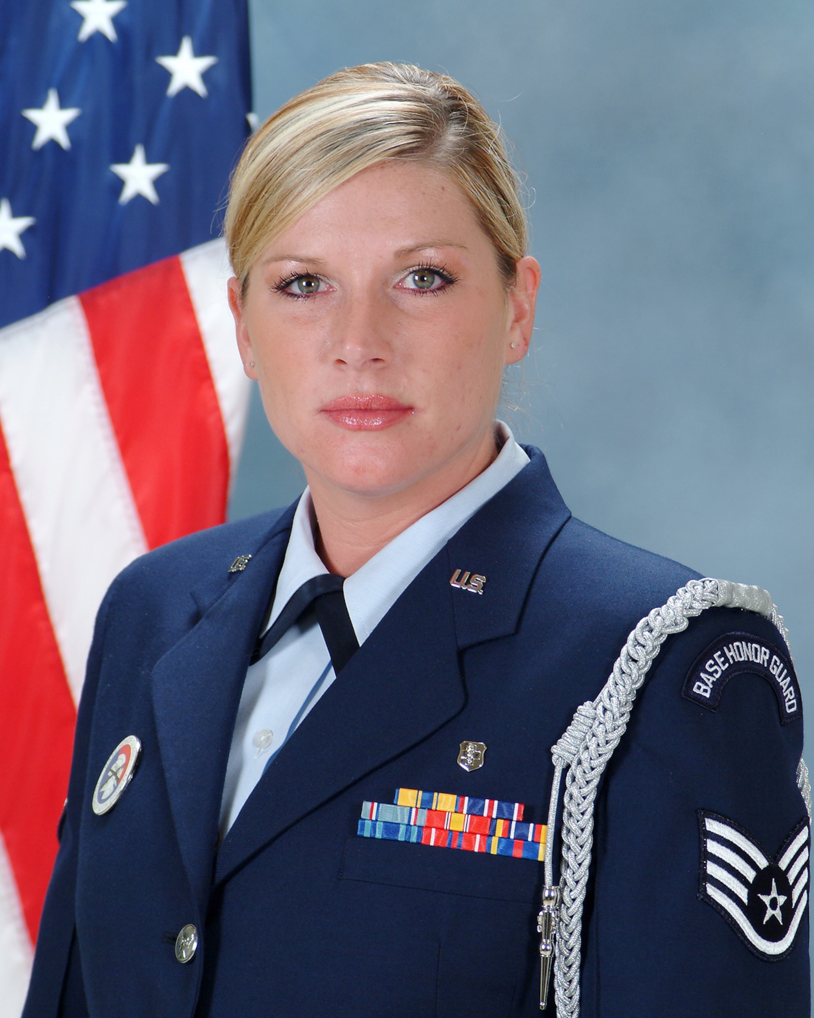 Staff Sgt. Cari Ellis, 21st Medical Support Squadron, 21st Medical Group, is a dynamic Honor Guard leader. She orchestrated and ensured completion of 34 funerals, 74 military events and 23 civil events. She serves as the team expert, instructing new officers on Honor Guard procedures, and instructing NCO Academy and Airman Leadership School students on proper drill movements for parades. She was hand-picked for the Air Force Space Command’s change of command ceremony. She is a master of resource scheduling. She oversees manning for a 13-plus member team, which provides 100 percent coverage of details in one of the largest areas of responsibility in the U.S. Sergeant Ellis is a role model and mentor to all 21st Space Wing Honor Guard Members. (U.S. Air Force photo)
