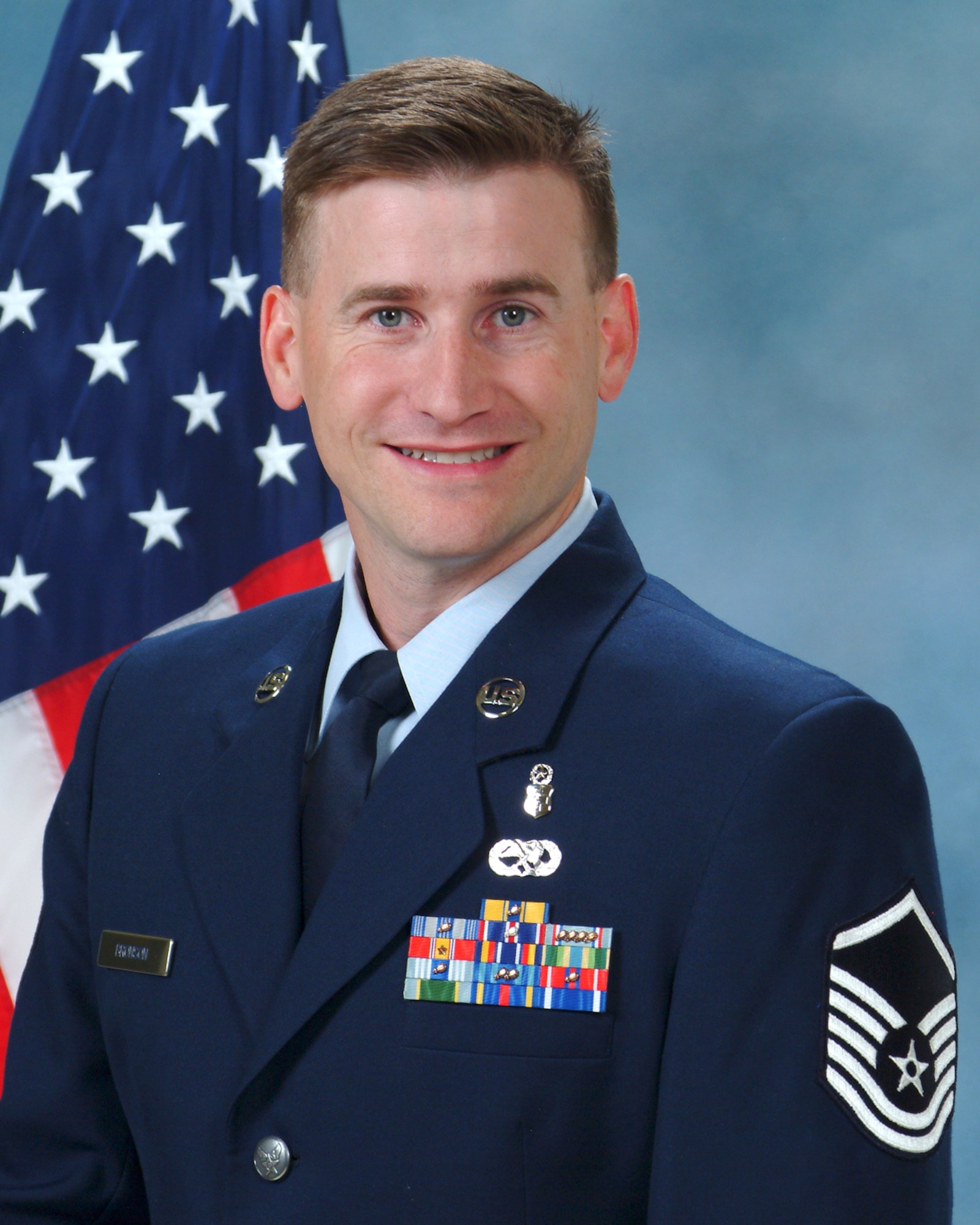 Master Sgt. Mark Bronson, 21st Medical Support Squadron, 21st Medical Group, was selected as Air Force Space Command’s "Outstanding Radiology Senior Noncommissioned Officer of the Year." He displayed exemplary leadership abilities, performing duties as both squadron superintendent and the X-ray NCO in charge, directing six flights and 110 personnel, successfully treating more than 1,100 patients. Additionally, he oversaw $24 million of medical assets including four squadrons, 12 clinics and 40 Health Care Providers supporting more than 142,000 beneficiaries. Sergeant Bronson chaired the Team Pete monthly promotion ceremony committee, leading 15 team members and recognizing 275 deserving promotees. Finally, as the President of Medical Group Top-3 and interim Pikes Peak Top-3 treasurer, he supported six U.S. Air Force Academy football games, raising more than $4,000 for enlisted programs. (U.S. Air Force photo)
