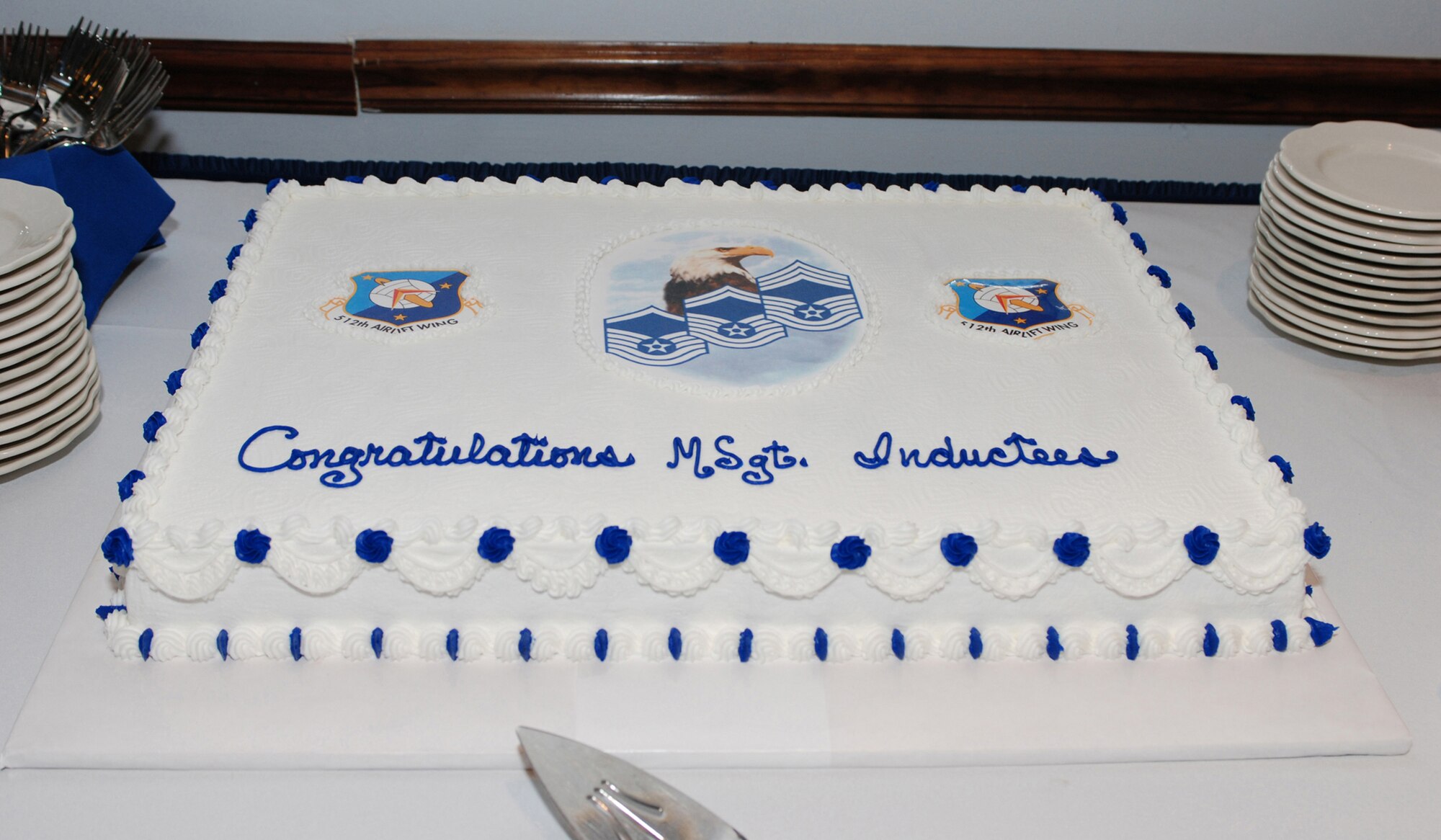 The Air Force Reserve's 512th Airlift Wing inducted 20 senior NCOs at an induction ceremony Feb. 2 at The Landings, Dover Air Force Base, Del. (U.S. Air Force photo\Staff Sgt. Steve Lewis)