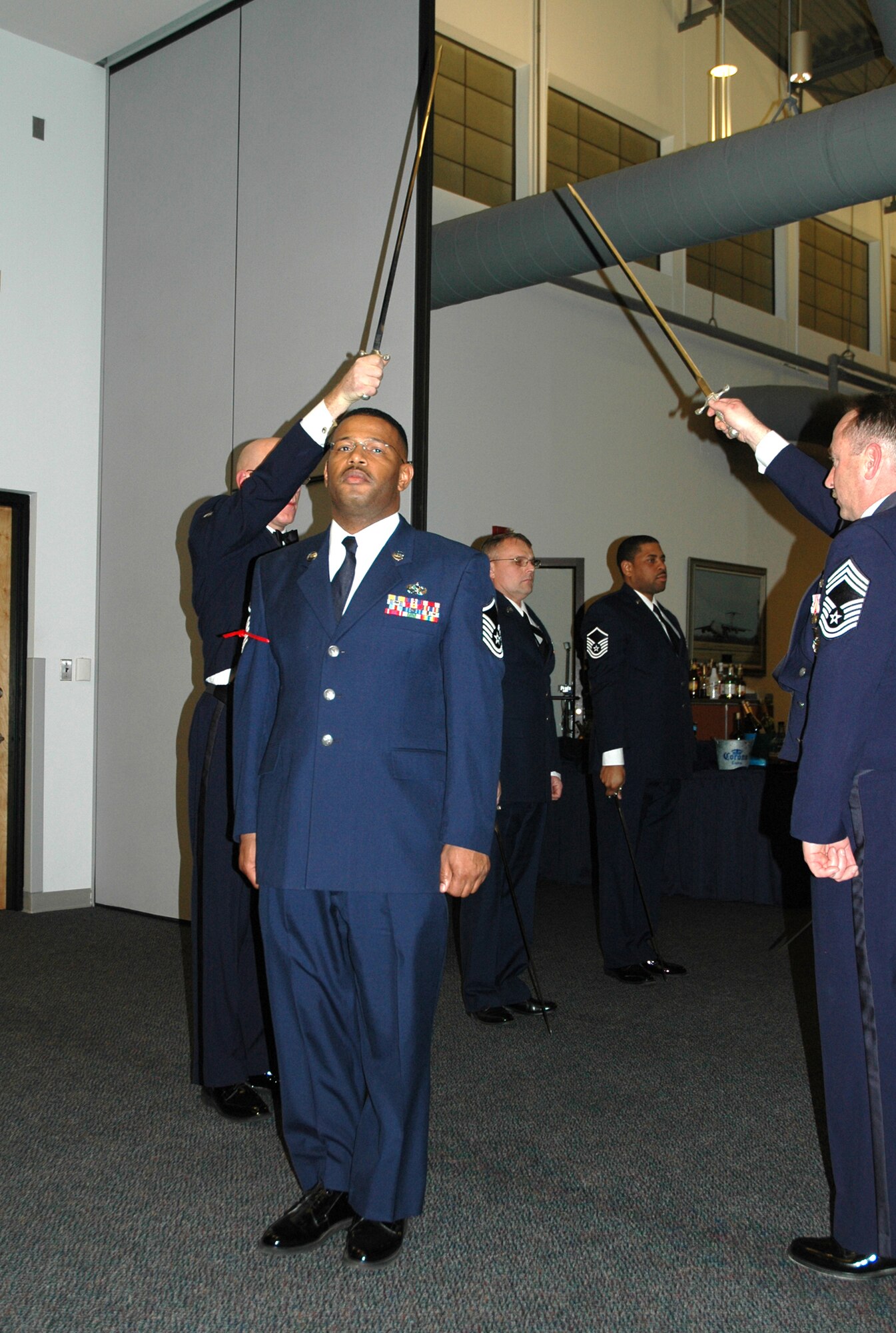 The Air Force Reserve's 512th Airlift Wing inducted 20 senior NCOs at an induction ceremony Feb. 2 at The Landings. (U.S. Air Force photo\Senior Airman Andria J. Allmond)