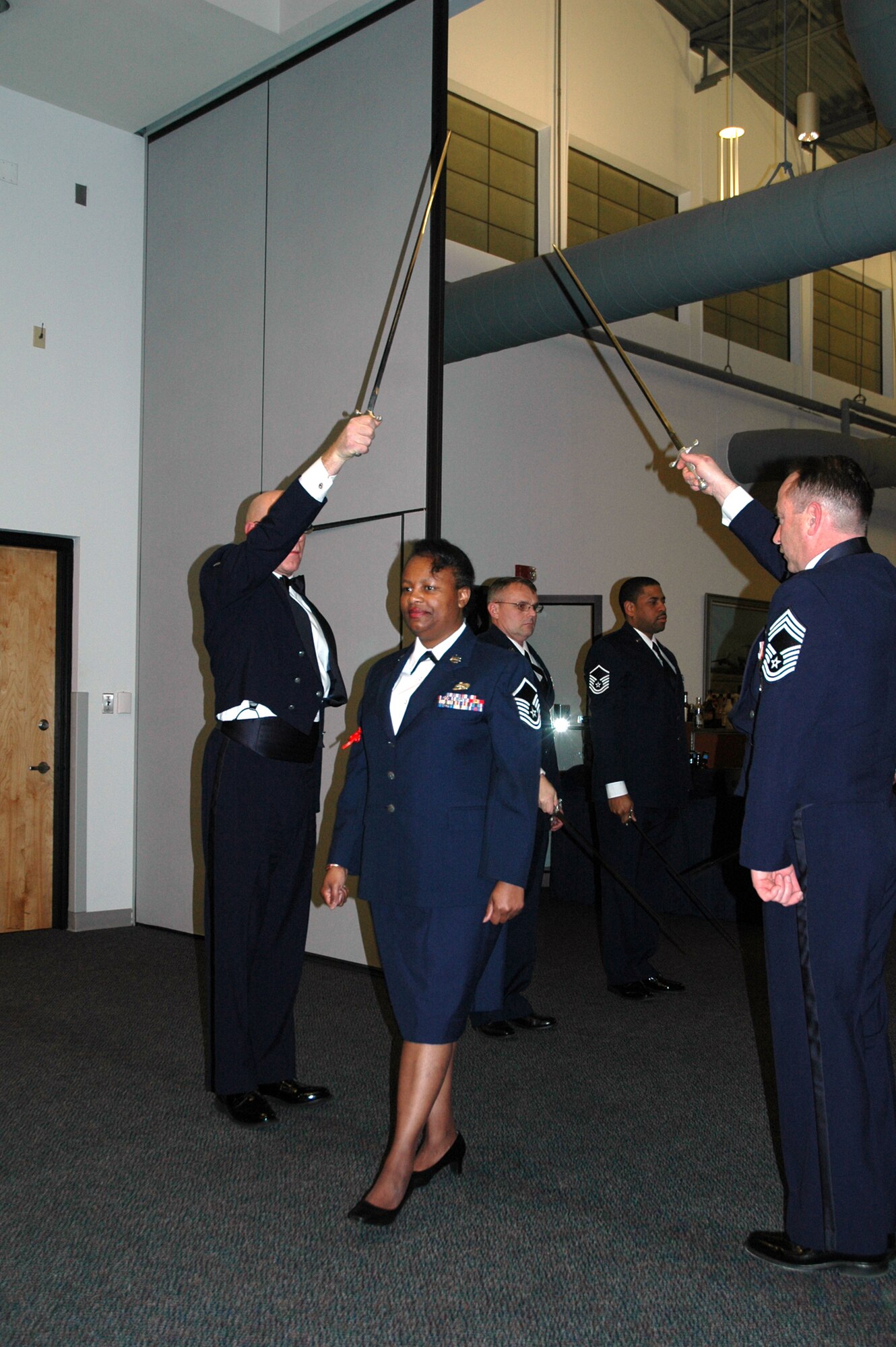 The Air Force Reserve's 512th Airlift Wing inducted 20 senior NCOs at an induction ceremony Feb. 2 at The Landings at Dover Air Force Base, Del. (U.S. Air Force photo\Senior Airman Andria J. Allmond)