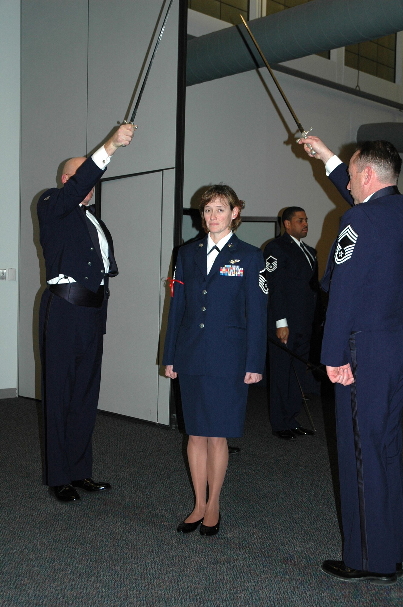 The Air Force Reserve's 512th Airlift Wing inducted 20 senior NCOs at an induction ceremony Feb. 2 at The Landings at Dover Air Force Base, Del. (U.S. Air Force photo\Senior Airman Andria J. Allmond)