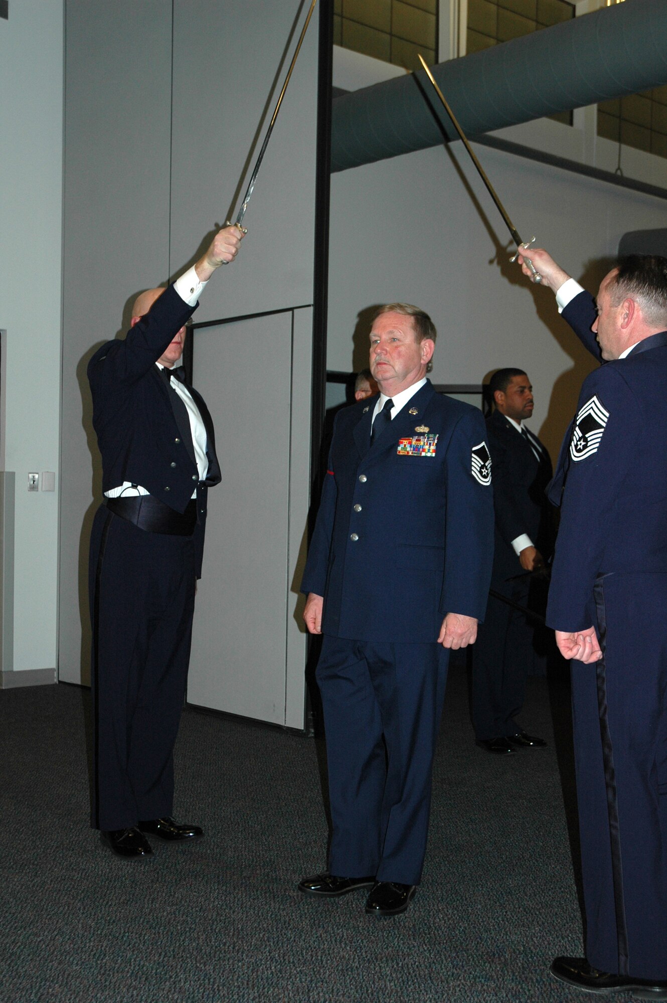 The Air Force Reserve's 512th Airlift Wing inducted 20 senior NCOs at an induction ceremony Feb. 2 at The Landings at Dover Air Force Base, Del. (U.S. Air Force photo\Senior Airman Andria J. Allmond)