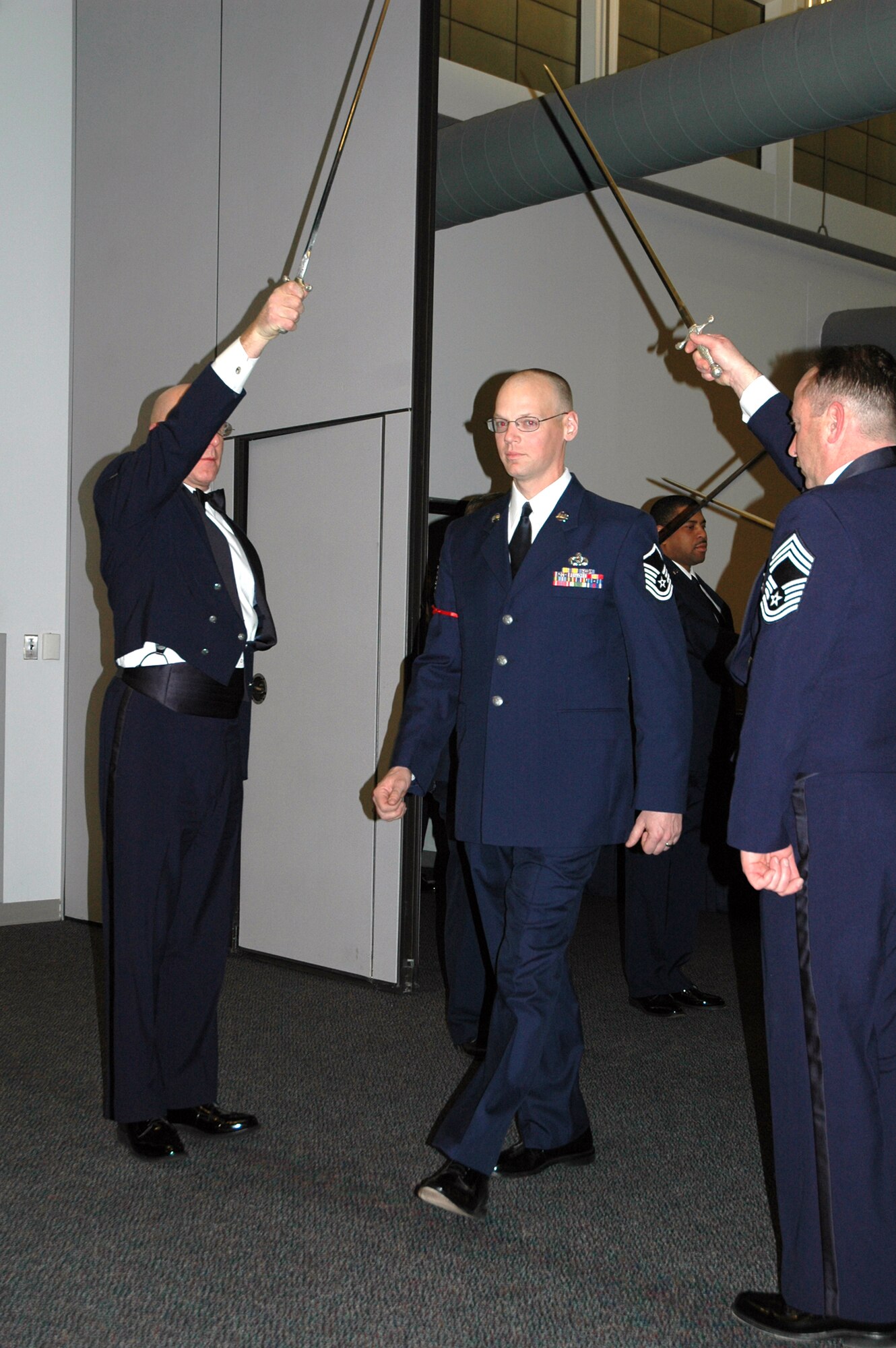 The Air Force Reserve's 512th Airlift Wing inducted 20 senior NCOs at an induction ceremony Feb. 2 at The Landings at Dover Air Force Base, Del. (U.S. Air Force photo\Senior Airman Andria J. Allmond)