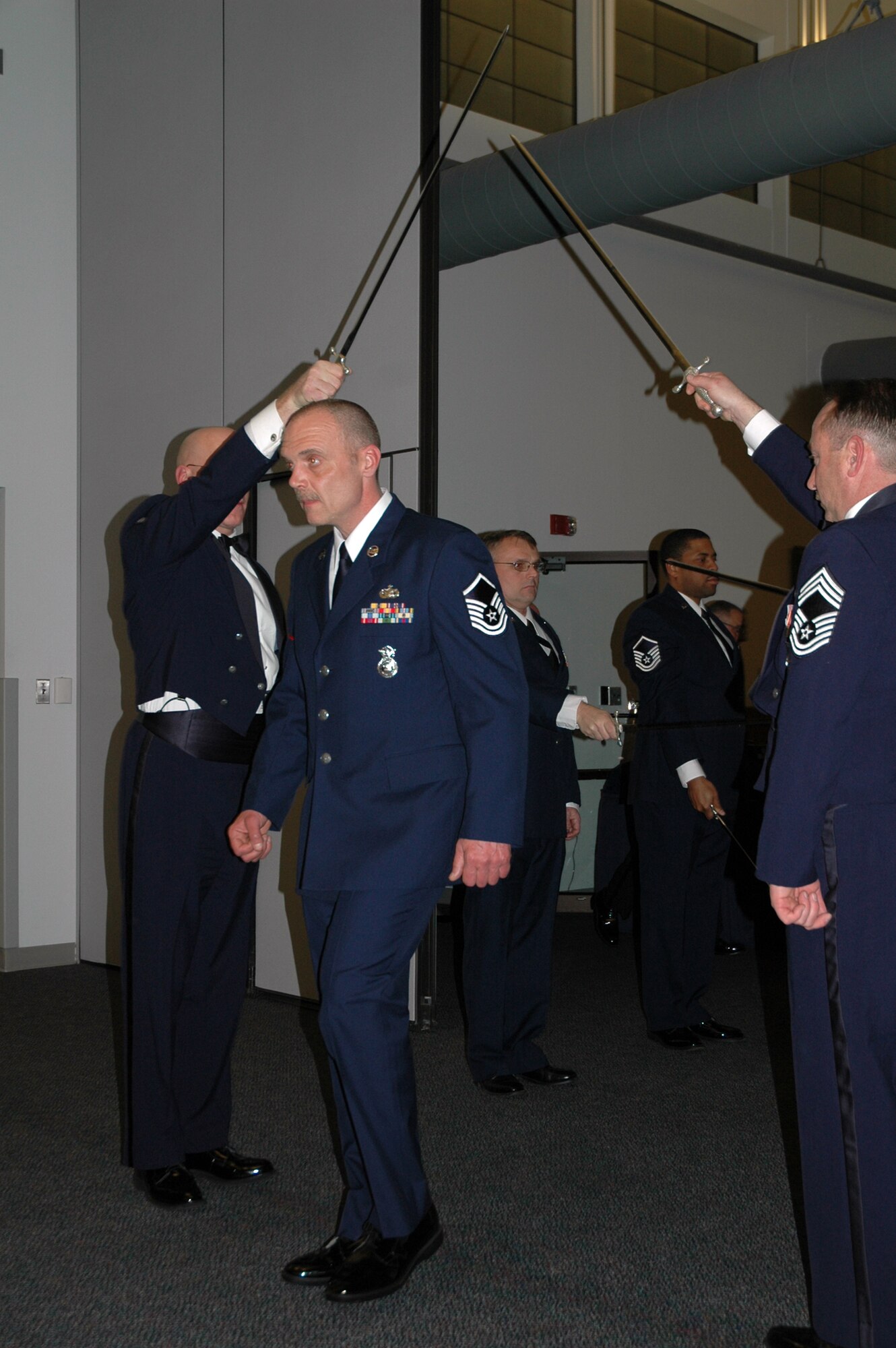 The Air Force Reserve's 512th Airlift Wing inducted 20 senior NCOs at an induction ceremony Feb. 2 at The Landings at Dover Air Force Base, Del. (U.S. Air Force photo\Senior Airman Andria J. Allmond)