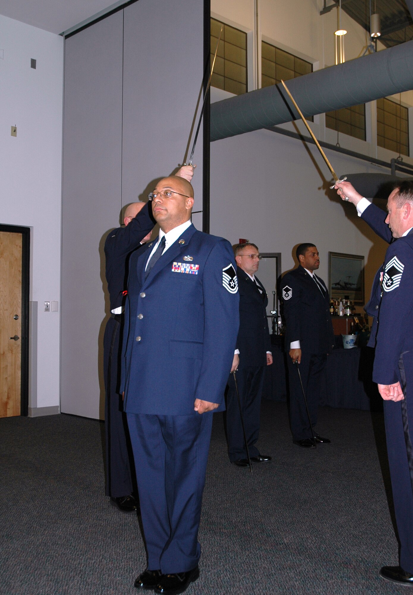 The Air Force Reserve's 512th Airlift Wing inducted 20 senior NCOs at an induction ceremony Feb. 2 at The Landings at Dover Air Force Base, Del. (U.S. Air Force photo\Senior Airman Andria J. Allmond)