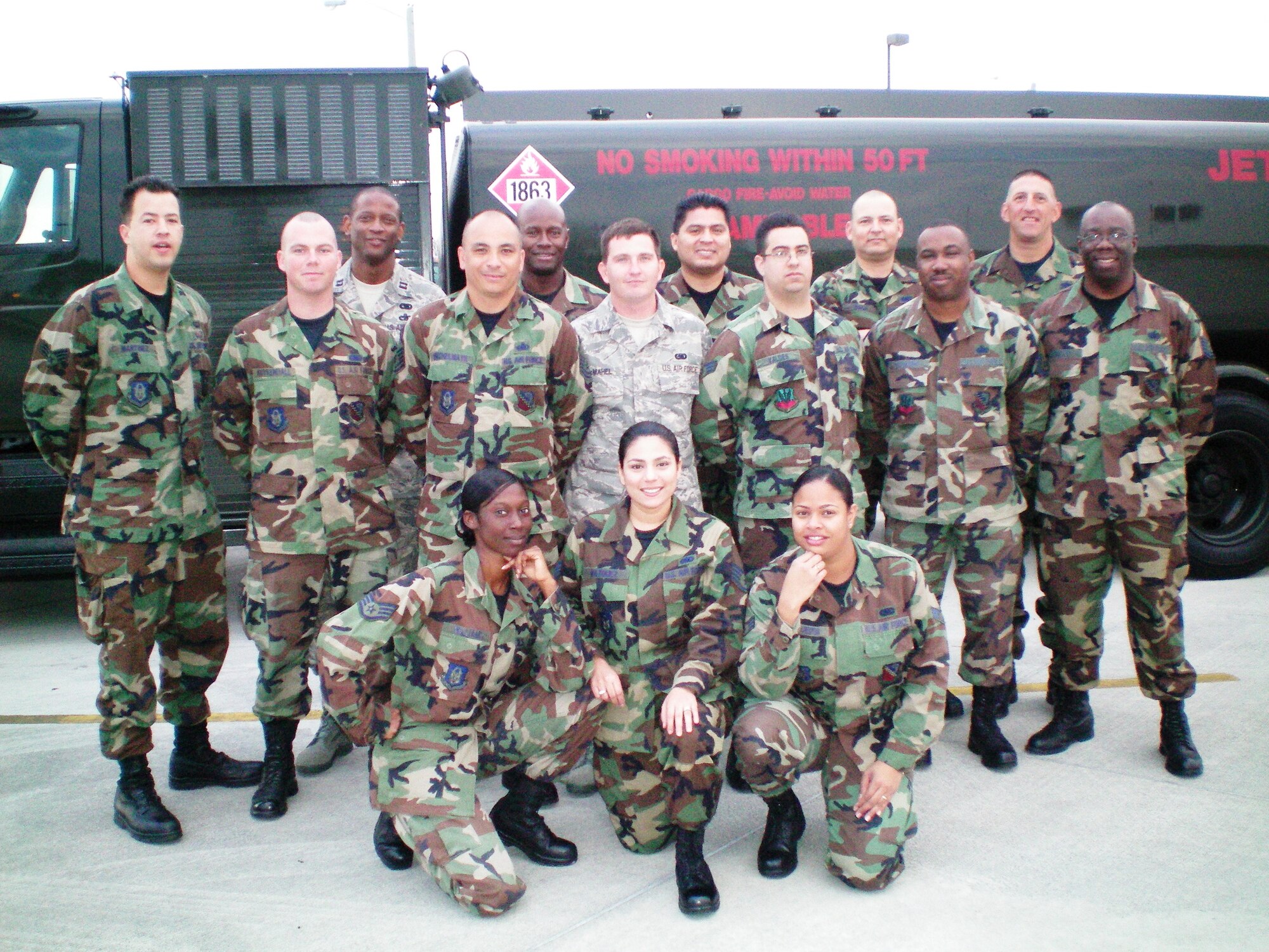 Reservists from the 482nd Logistics Readiness Squadron’s Fuels Flight, Homestead Air Reserve Base, Fla., were named the Best Fuels Flight in 10th Air Force for 2007.  The flight will now compete against other numbered AF winners for the American Petroleum Institute’s Golden Derrick Trophy, recognizing the best fuels management operation in the Air Force Reserve Command.  Personnel from HQ AFRC visited the base to evaluate performance of aircraft refuels, vehicle inspections, safety programs and local polices Feb. 9.  The evaluators left the base highly impressed with the overall performance of the flight.  “We usually don’t see such strong programs; it was a pleasure to see the support the base gave the fuels flight”, said Col. Joseph Pinckney, HQ AFRC evaluation team chief.  (U.S. Air Force photo/Master Sergeant Bill Bechelmayr)