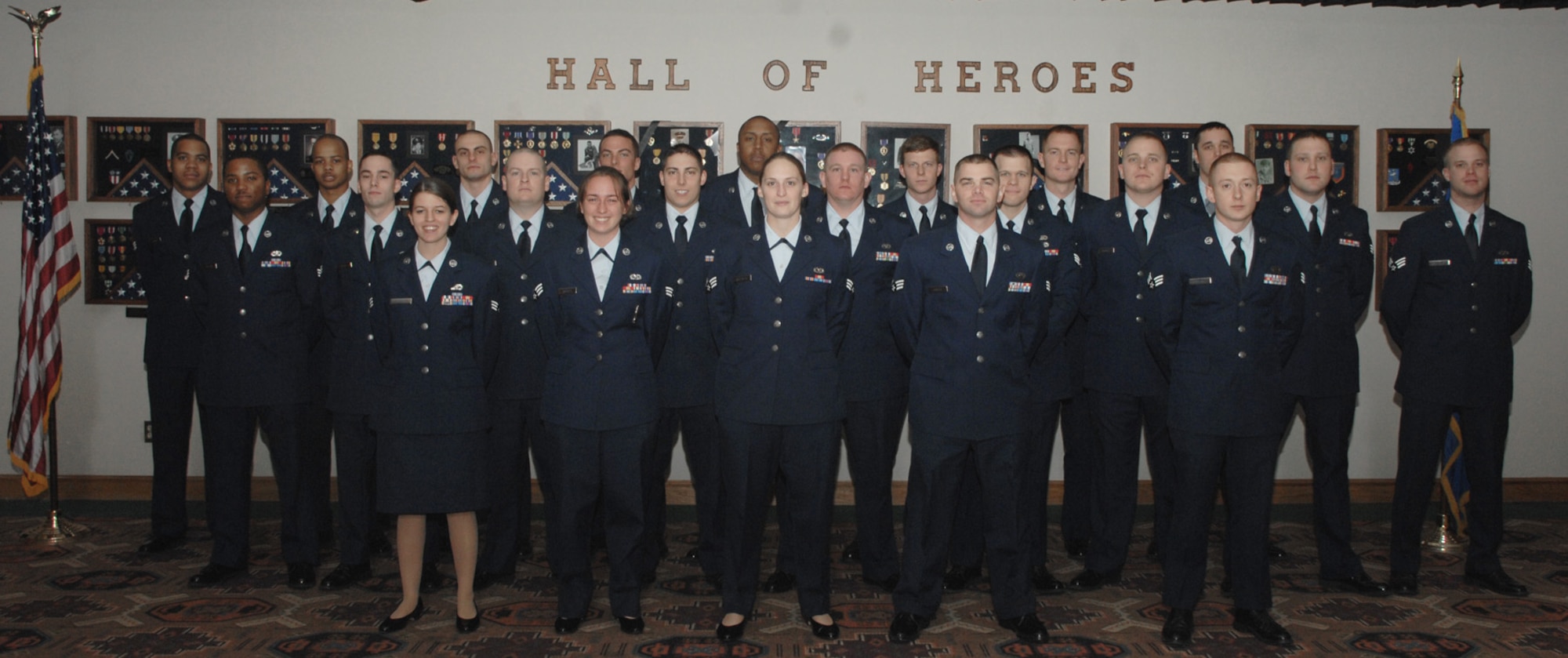 CANNON AIR FORCE BASE, N.M. -- Twenty-two students graduated the Cannon Airman Leadership School, Class 2008-C Feb. 7. (U.S. Air Force photo/Airman 1st Class Evelyn Chavez)