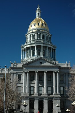 Members of the Colorado General Assembly took time to extend their heartfelt gratitude to veterans, past and present, at the state's capitol in Denver Feb. 13, 2008 during the annual Military Appreciation Day.  The ceremony, gave members of both the House and Senate an opportunity to recognize members of the Armed Services who have put on a military uniform in order to protect and serve their community, state, and country.  (U.S. Air Force photo/Maj. James R. Wilson)