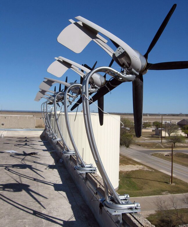 Laughlin Airmen renew energy with first DOD architectural wind turbines