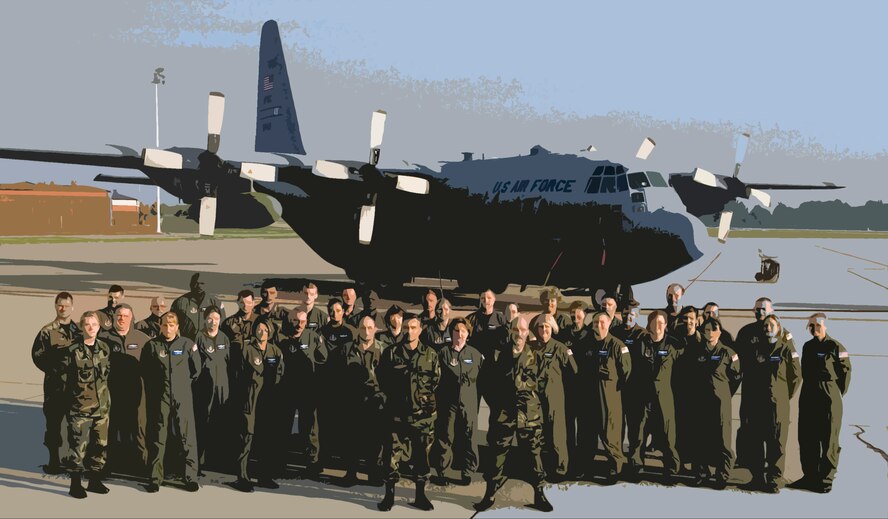 Members of the 932nd Airlift Wing's Aeromedical Evacuation Squadron frequently fly missions on the C-130 aircraft.  Many have served overseas and helped with various humanitarian missions including the aftermath of Hurrican Rita.  Call 1-800-257-1212 for more information on Illinois Air Force Reserve openings and training required.  Artwork illustration from 2007.