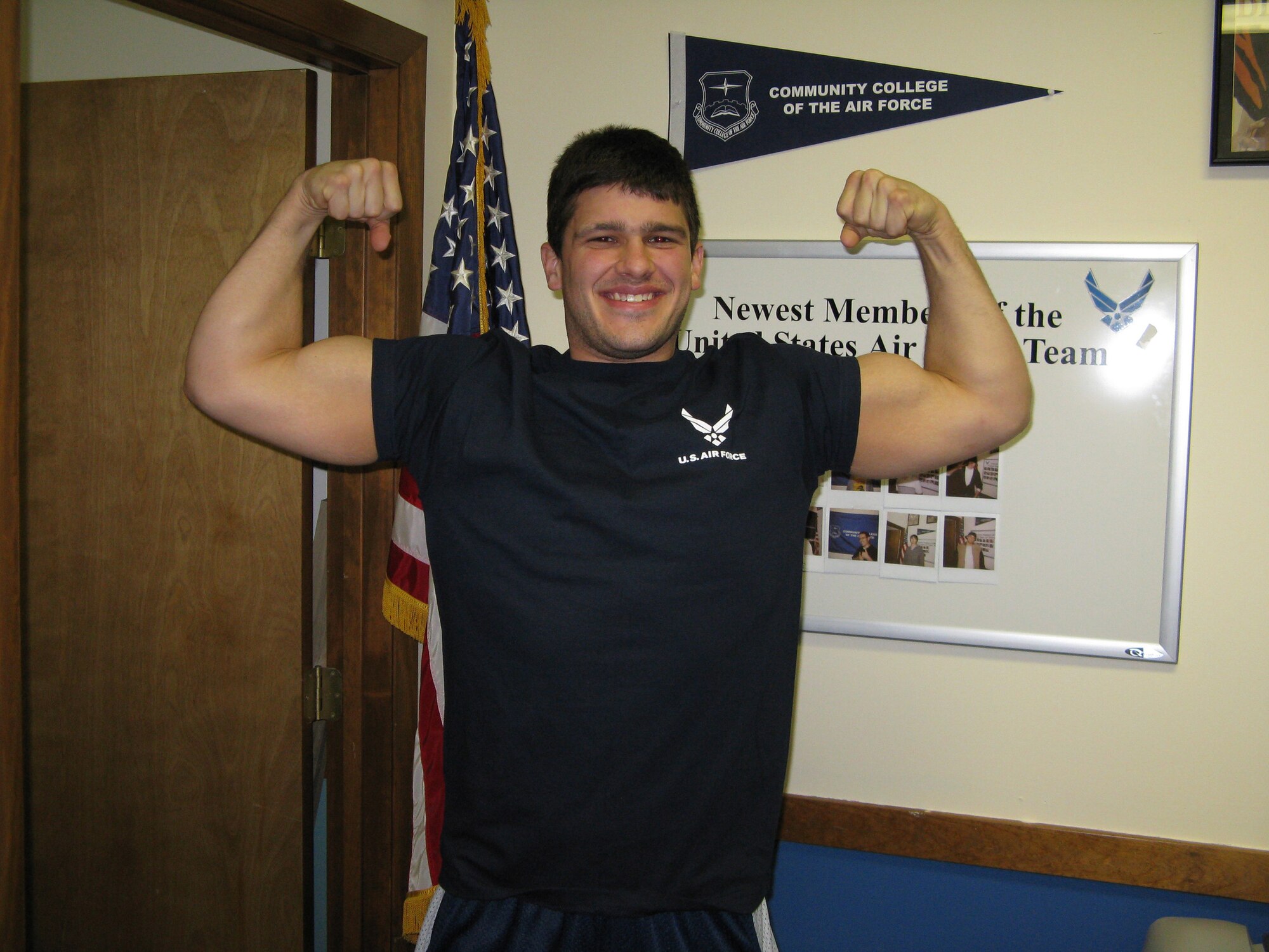 Daniel Kuertz of Columbus, Ohio, lost 120 pounds and qualified for training in combat control, one of the Air Force's most elite career fields. He will enter basic training in March at Lackland AFB in San Antonio.  (Courtesy photo)