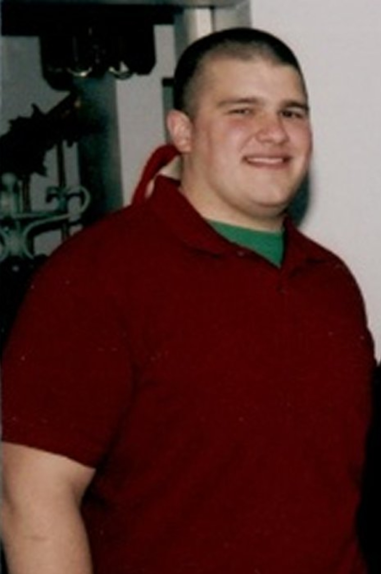 Daniel Kuertz of Columbus, Ohio, before and after losing weight in order to join the Air Force. Kuerz lost 120 pounds and qualified for training in one of the Air Forces’ most elite career fields – combat control. He will enter basic training in March at Lackland AFB in San Antonio.  (Courtesy photo)