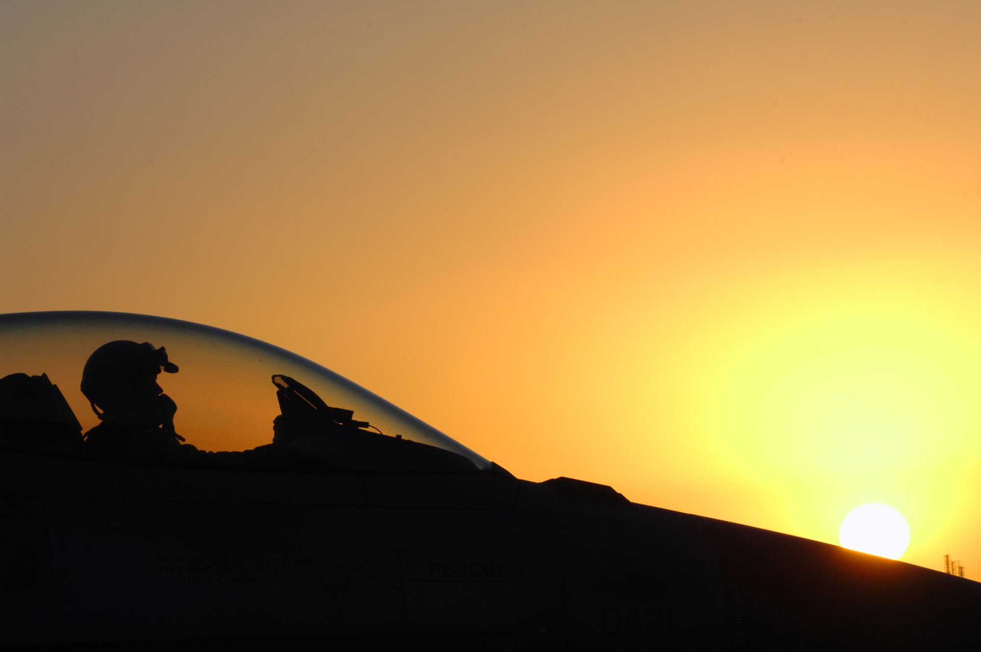 BALAD AIR BASE, Iraq -- Lt. Col. Geoffrey Maki, 23rd Expeditionary Fighter Squadron pilot, waits to depart here, Feb. 21. Colonel Maki is deployed from Spangdahlem Air Base, Germany. (U.S. Air Force photo/ Senior Airman Julianne Showalter)