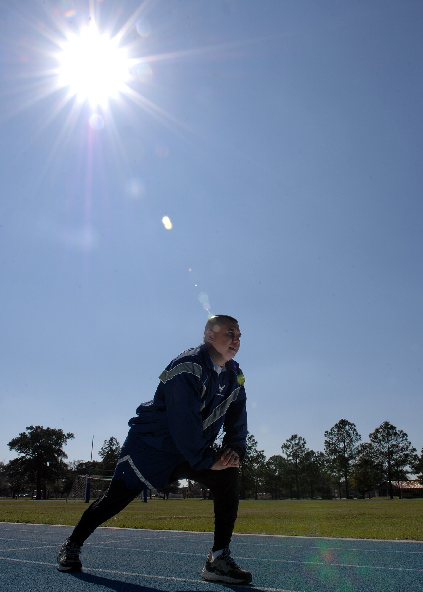 MOODY AIR FORCE BASE, Ga. -- Master Sgt. Reynaldo Santillan is fit to fight. (U.S. Air Force photo by Airman 1st Class Brittany Barker)