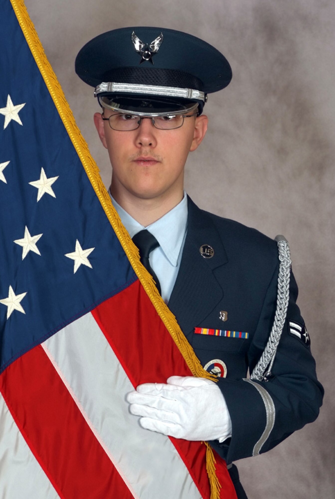 Airman 1st Class Joshua Lewis, February's Silver Talon Honor Guard member of the month
