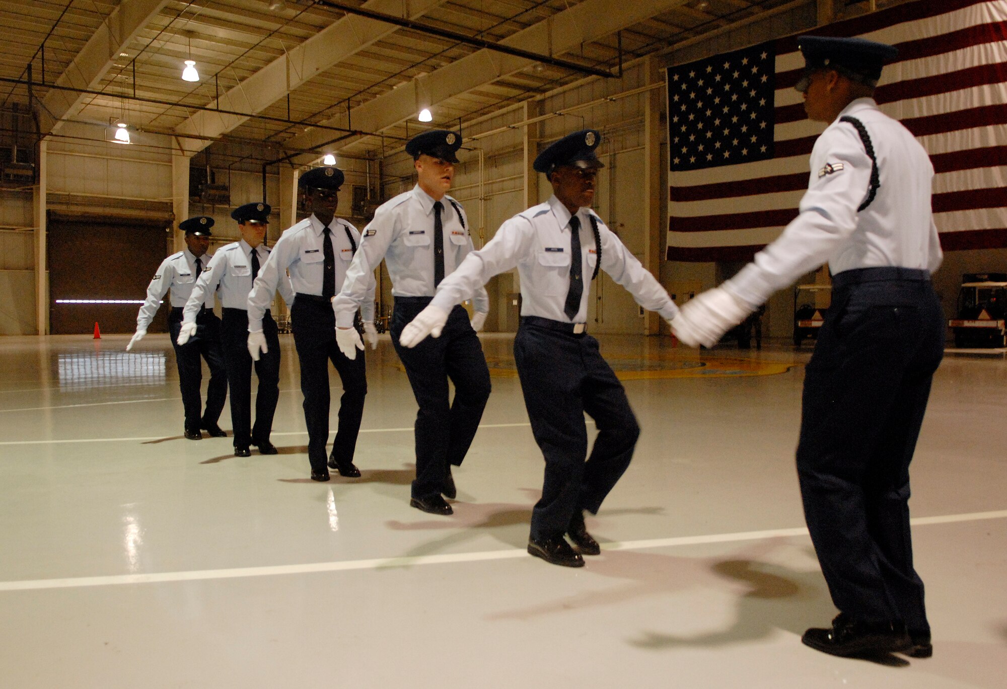 Members of the 316th Training Squadron participate in the Exhibition portion of the competition. (U.S. Air Force photo by Senior Airman Kamaile Chan)