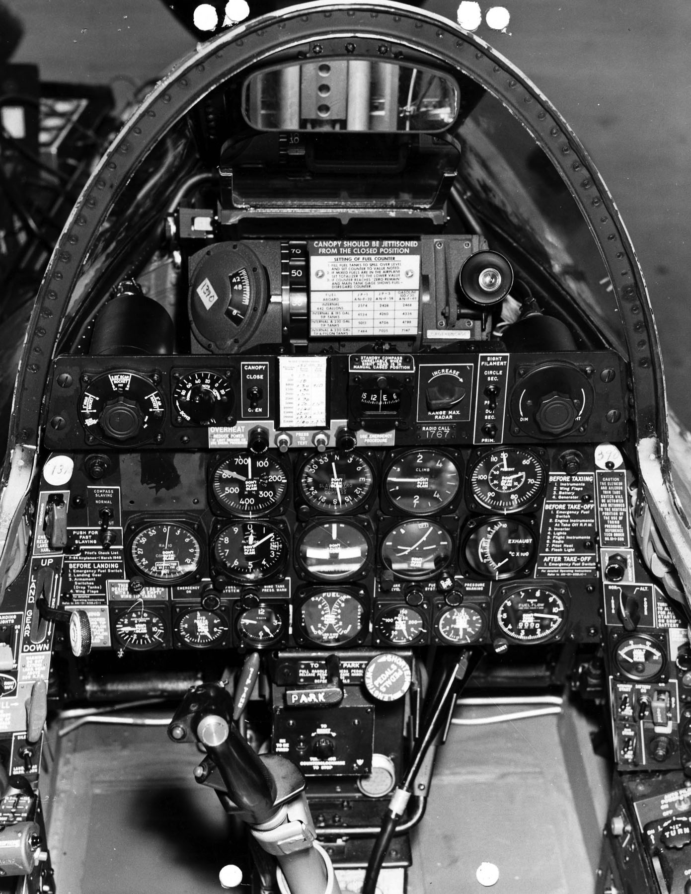 Republic F-84G Cockpit